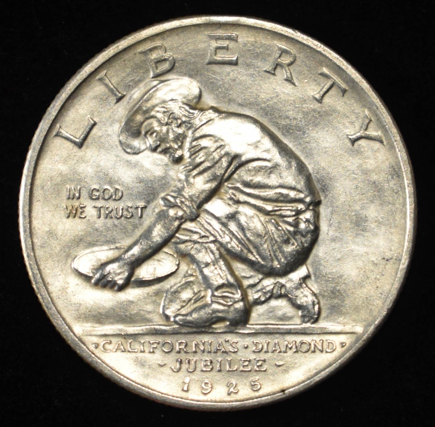 1925-S 50C COMMEM CALIF. JUBILEE GEM BU