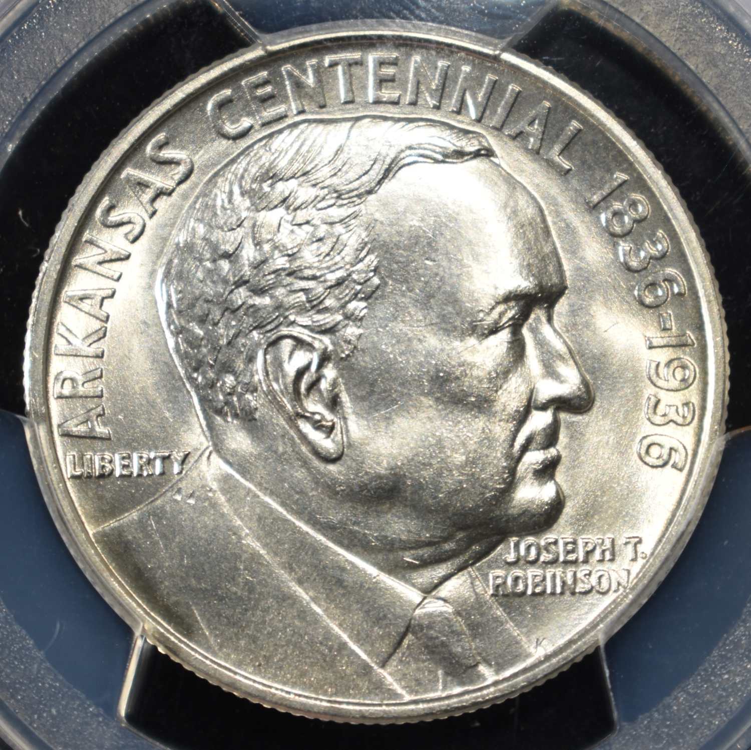 1936 50C COMMEM ROBINSON PCGS GENUINE