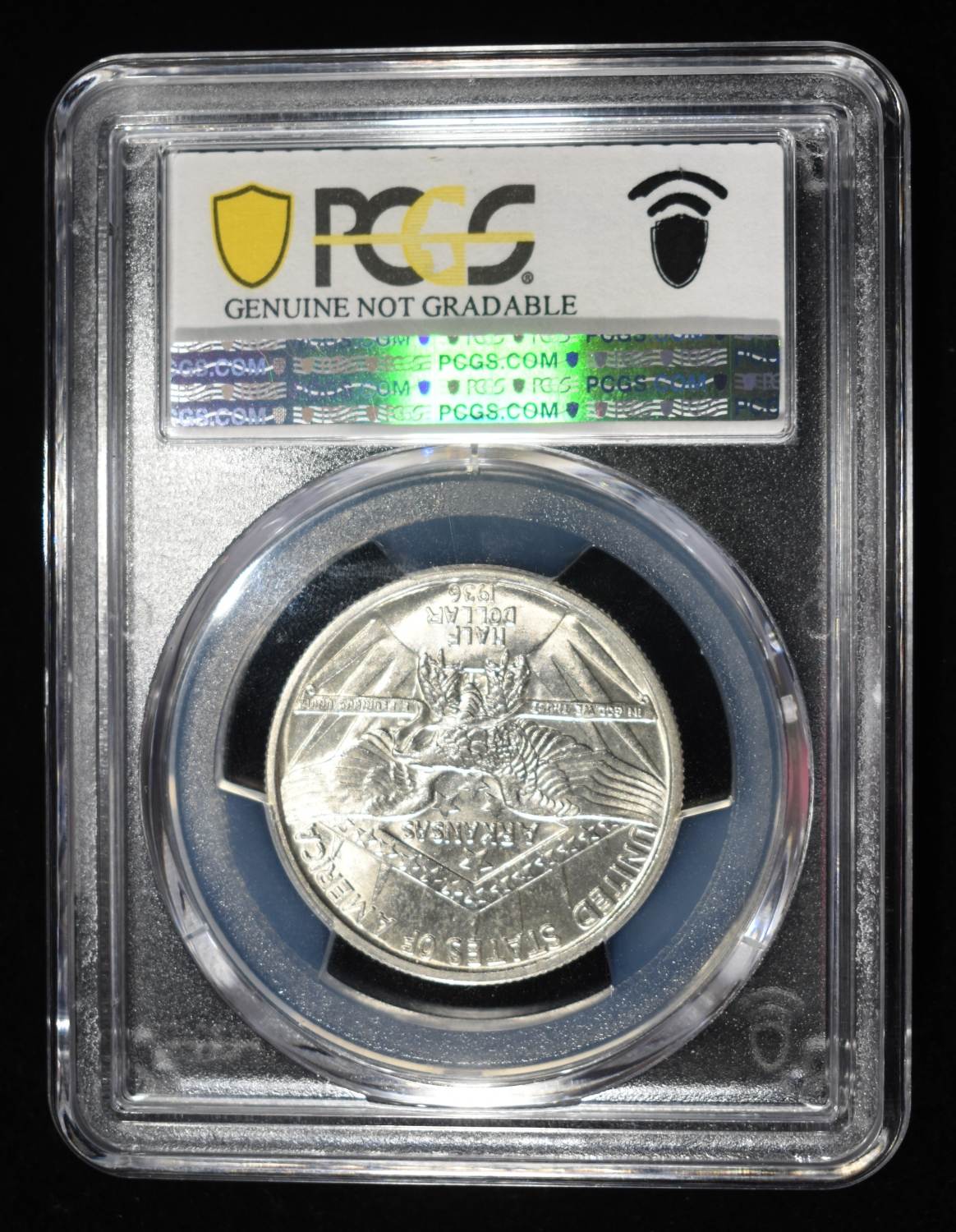 1936 50C COMMEM ROBINSON PCGS GENUINE