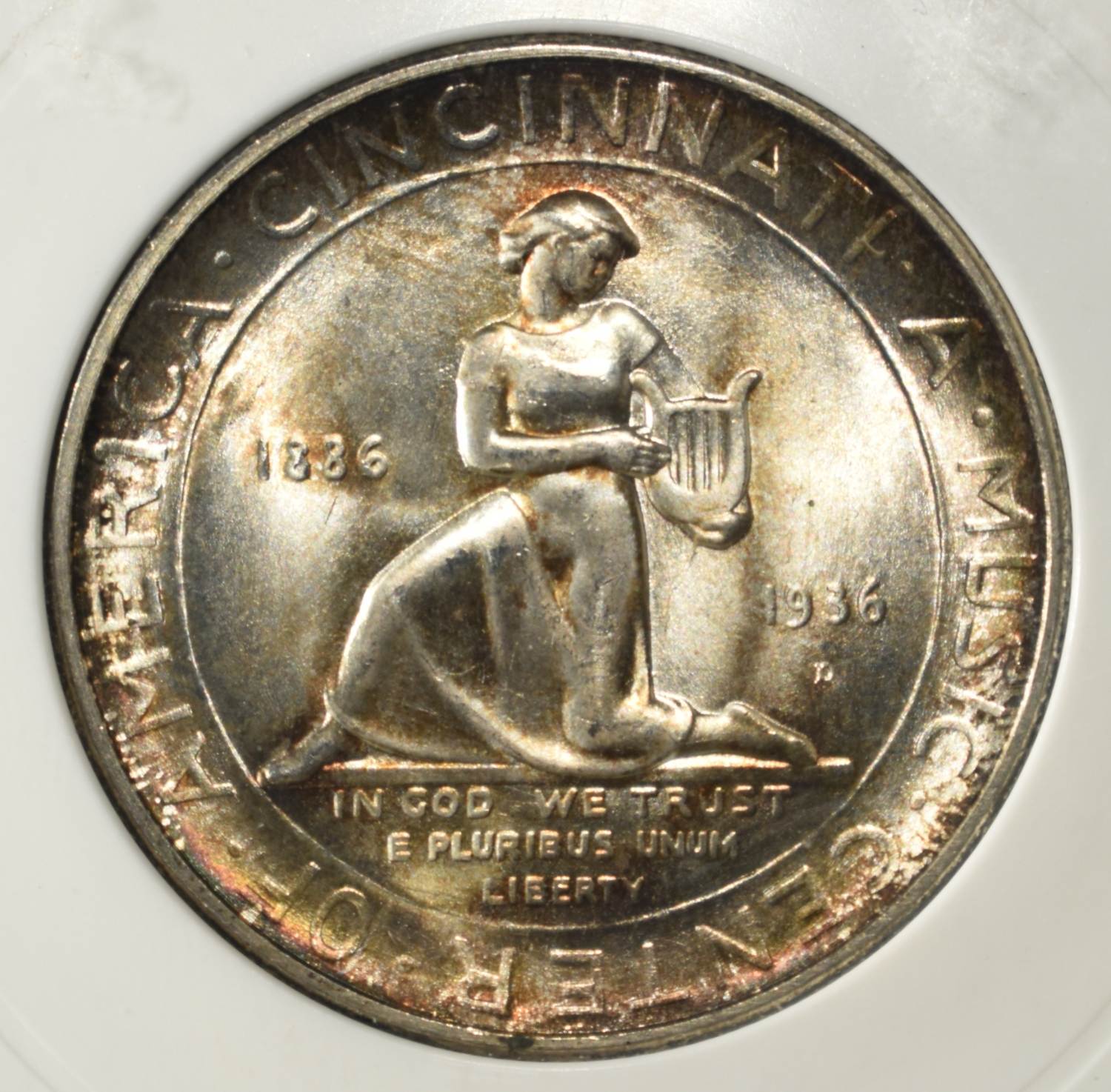 1936-D 50C COMMEM CINCINNATI PCI SUPERB GEM+ BU