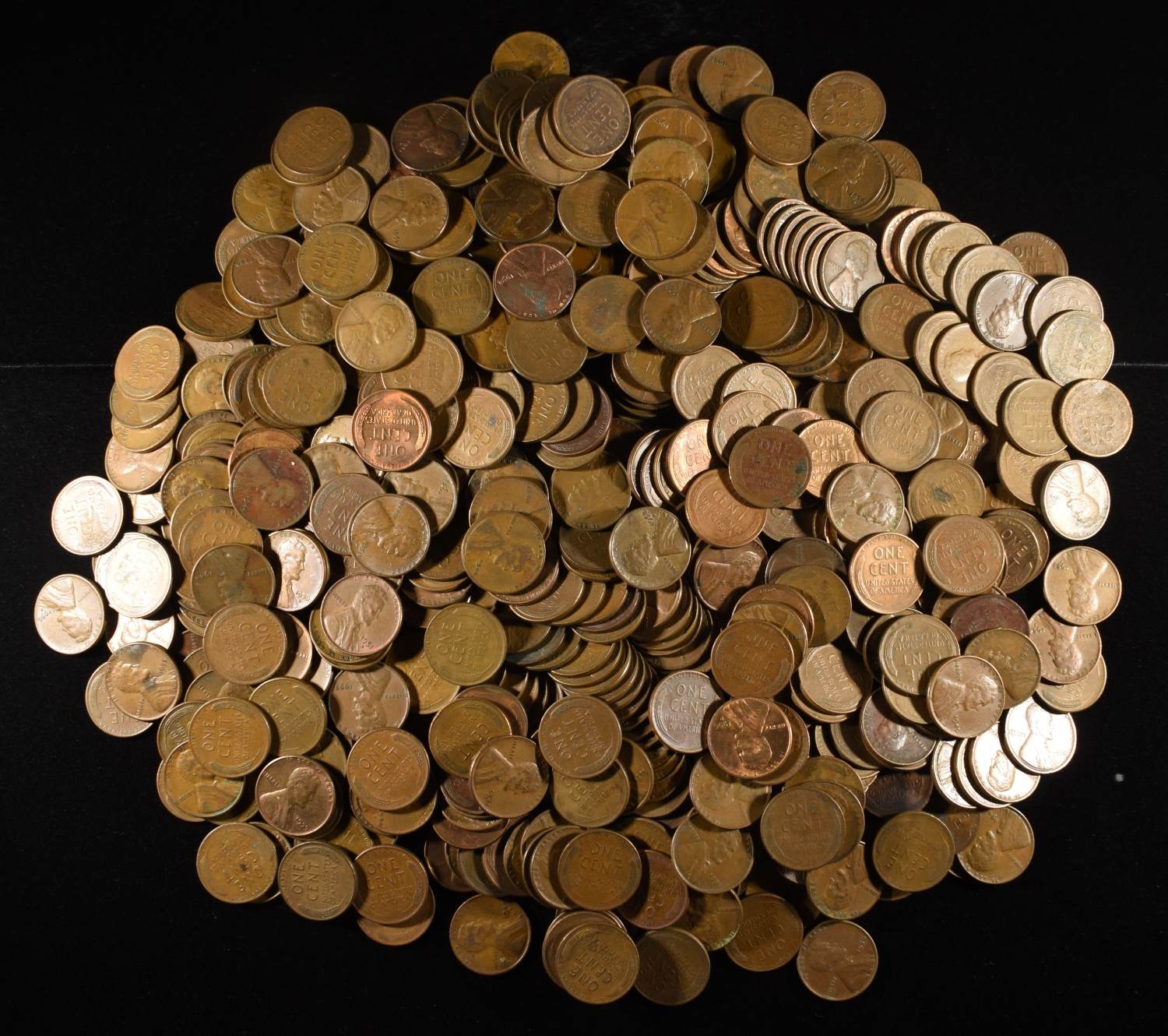 (500) WHEAT CENTS: MIXED DATES