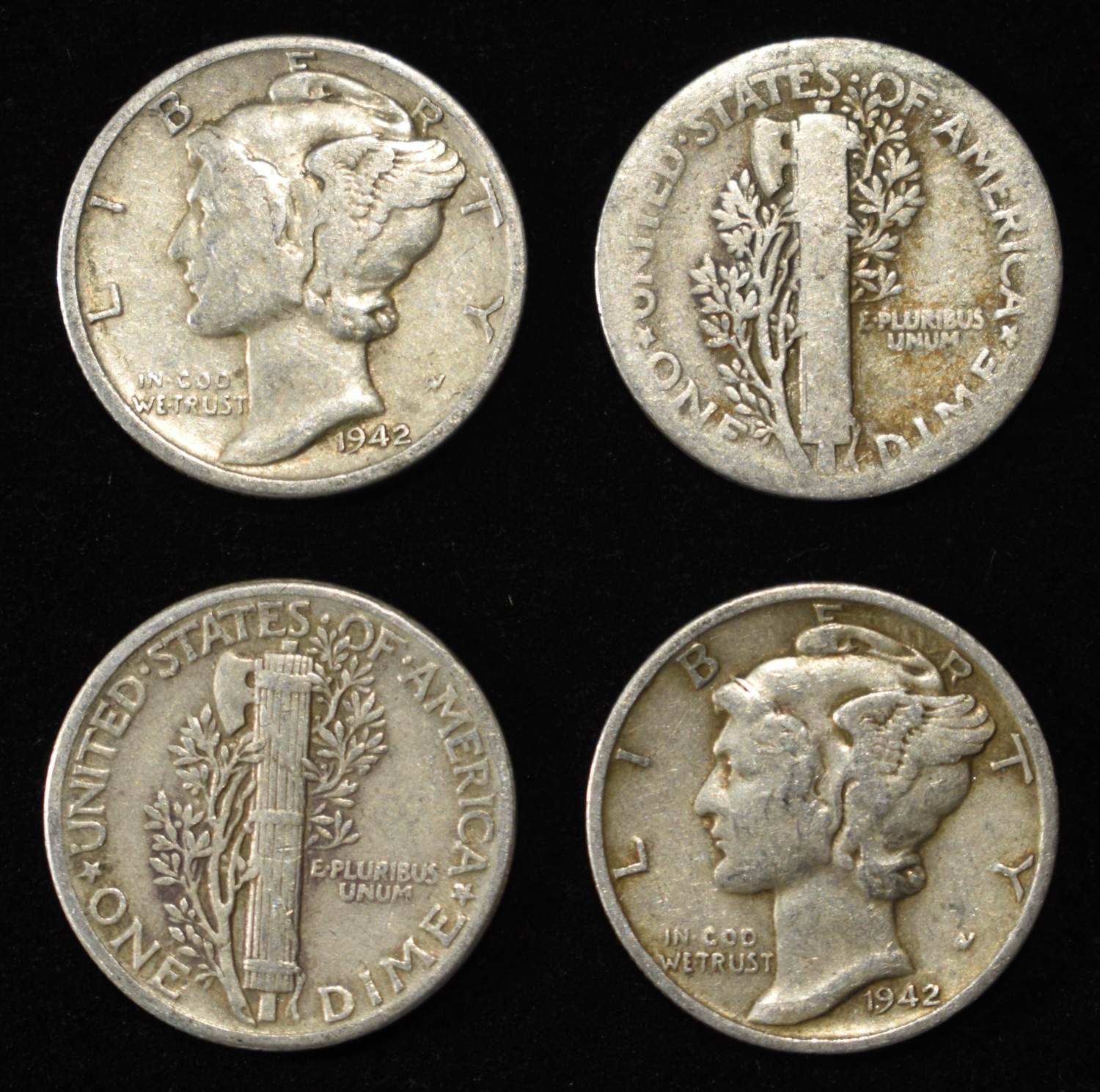 (50) MERCURY DIMES