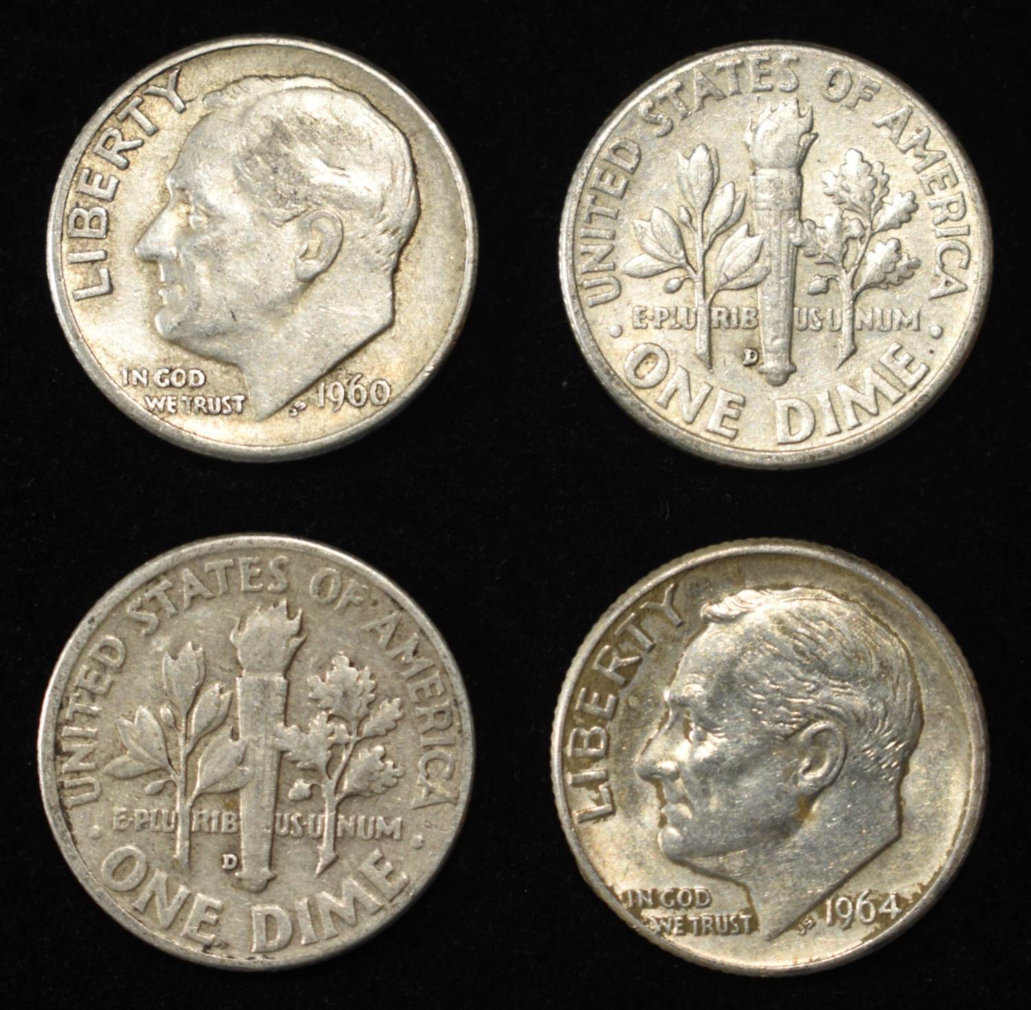(50) 90% SILVER ROOSEVELT DIMES
