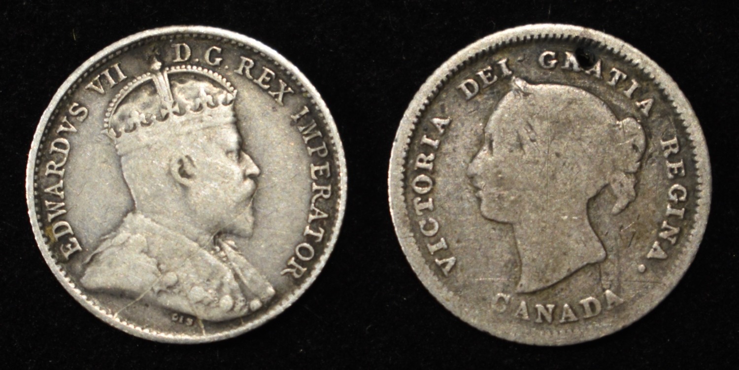 (14) 5C CANADIAN 92.5% SILVER