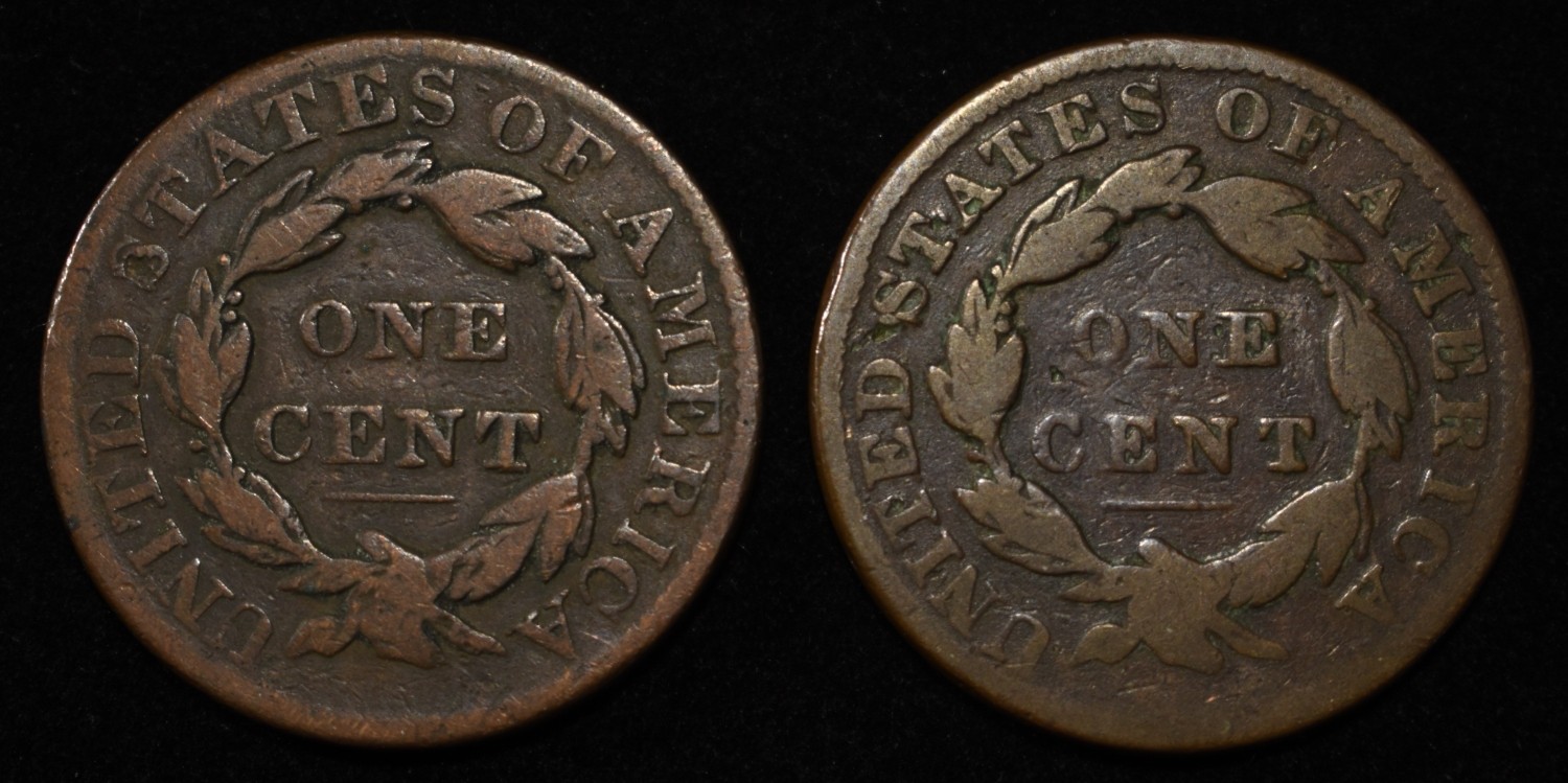 1832 & 1834 LARGE CENTS GOOD