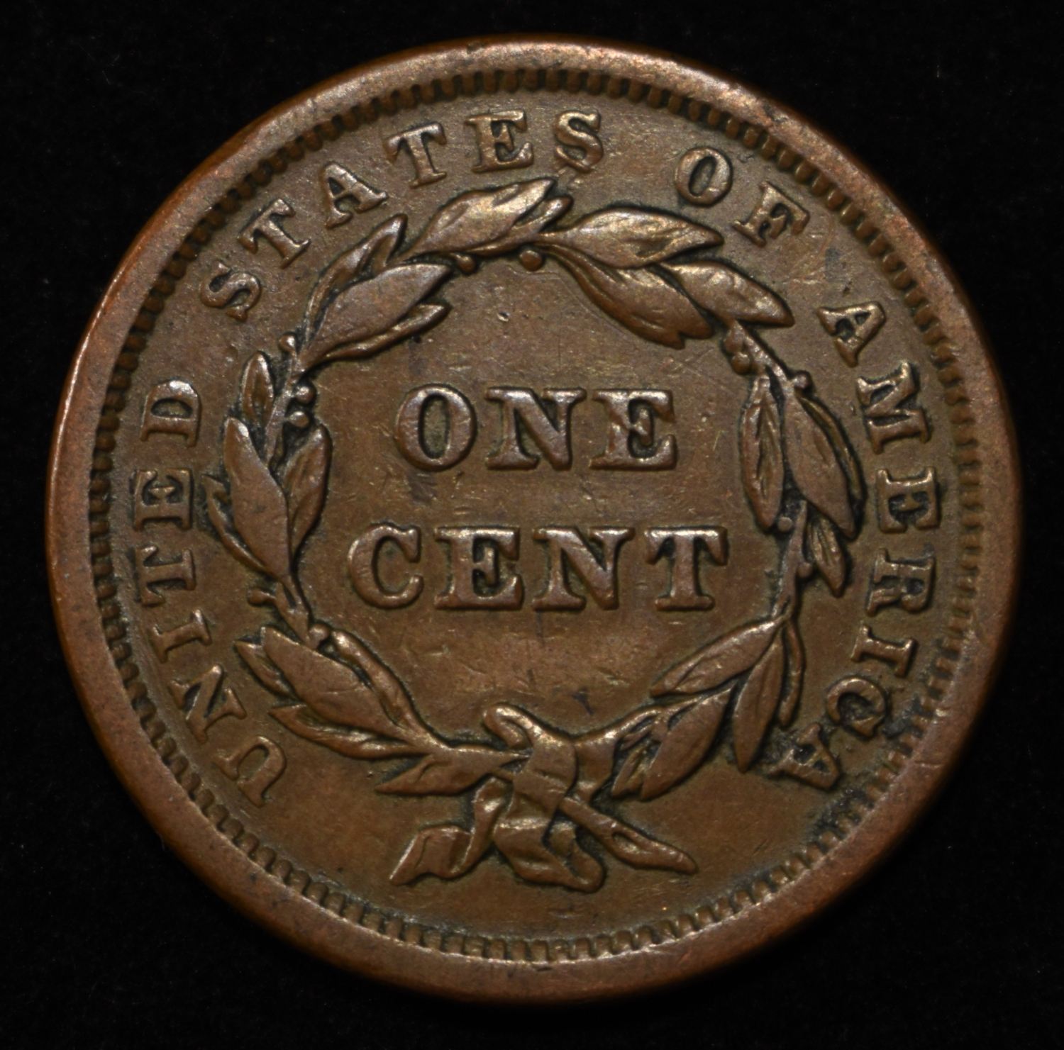 1840 SMALL DATE LARGE CENT AU