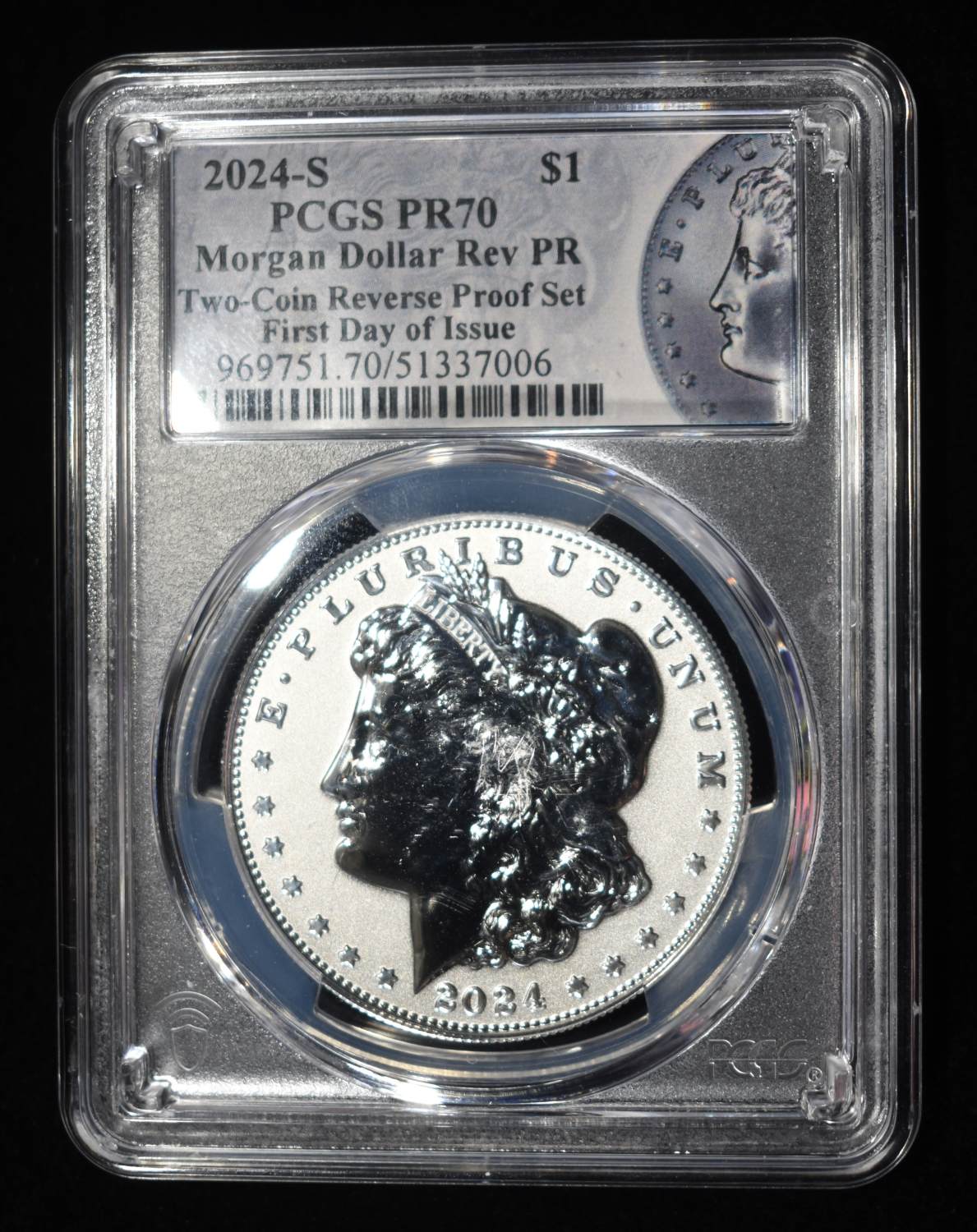 2024-S MORGAN DOLLAR REV PR PCGS PR70 FDI