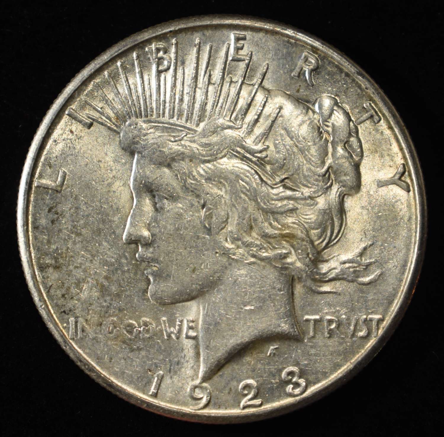 1923-S PEACE DOLLAR AU/BU