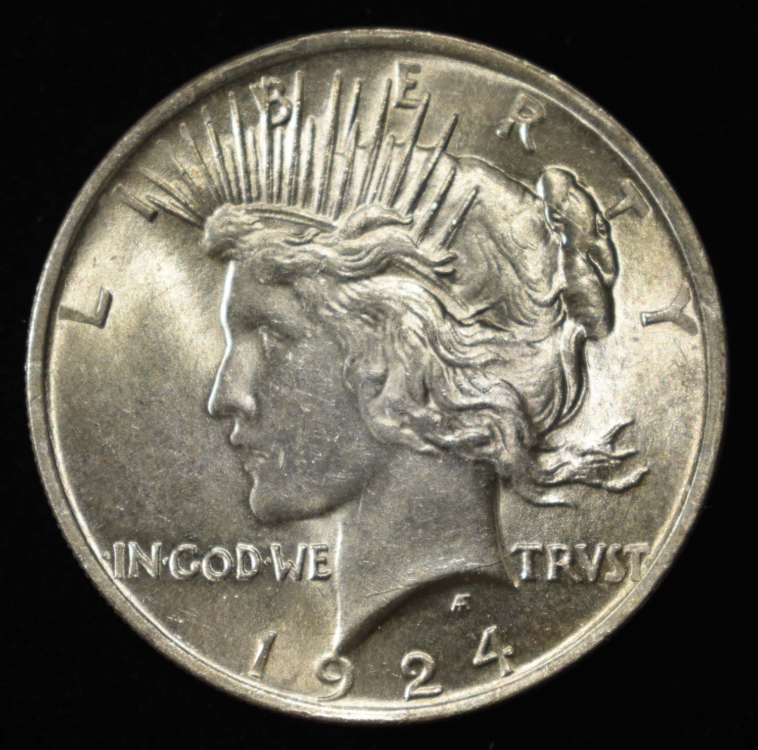1924 PEACE DOLLAR CH BU