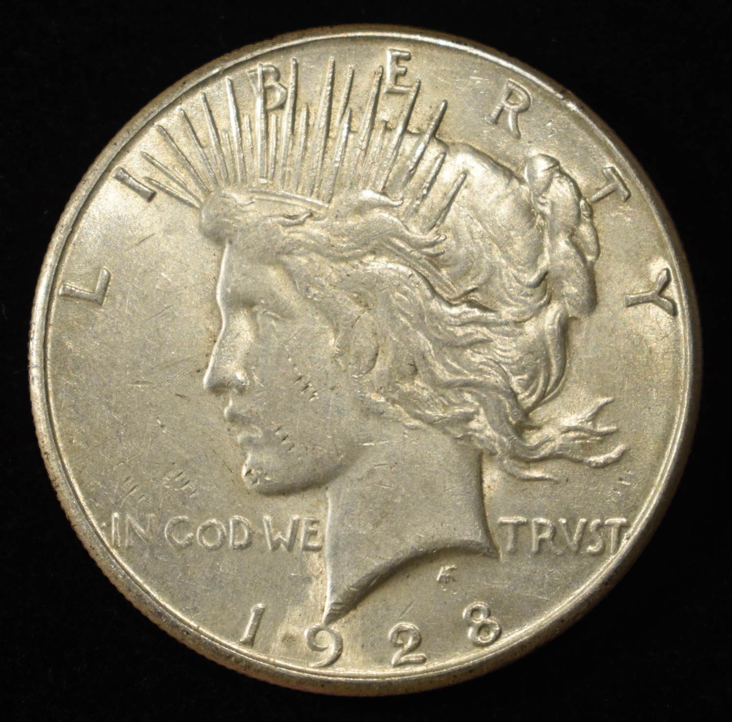 1928-S PEACE DOLLAR AU