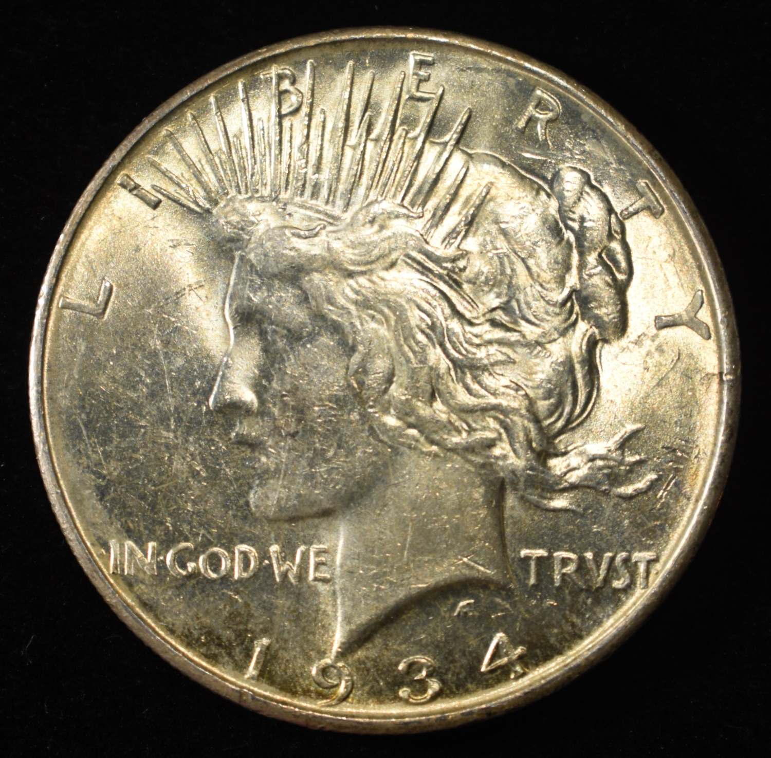 1934-D PEACE DOLLAR BU