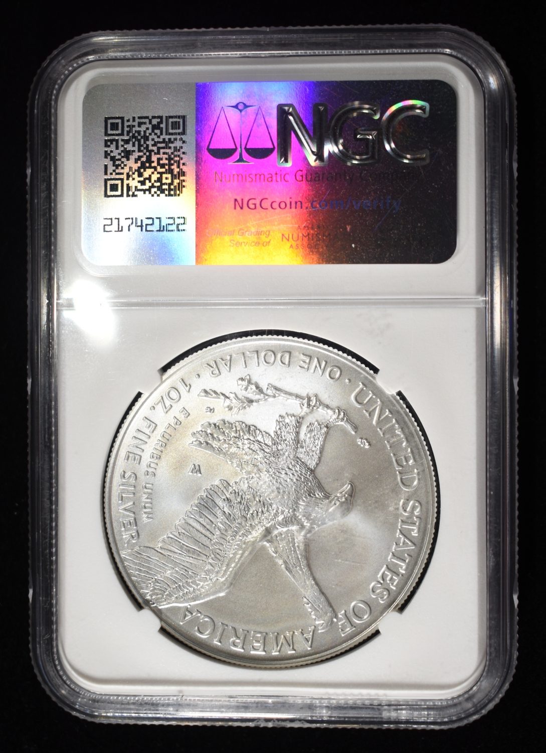 2024-W AMERICAN SILVER EAGLE NGC MS70 BURNISHED