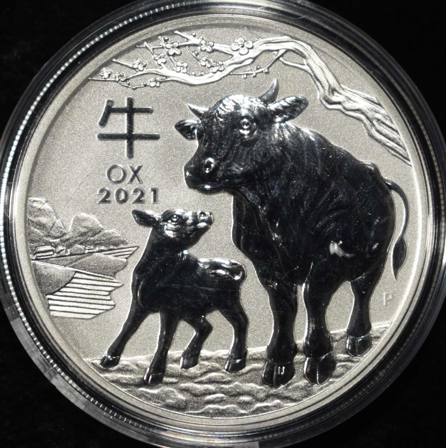 2021 LUNAR YEAR OF THE OX 1 OZ .999 SILVER ROUND