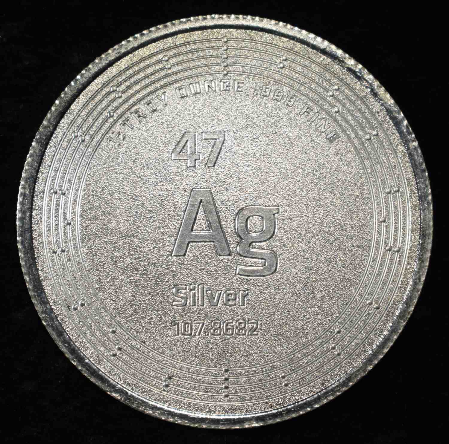 ELEMETAL 1/2 OZ .999 SILVER ROUND