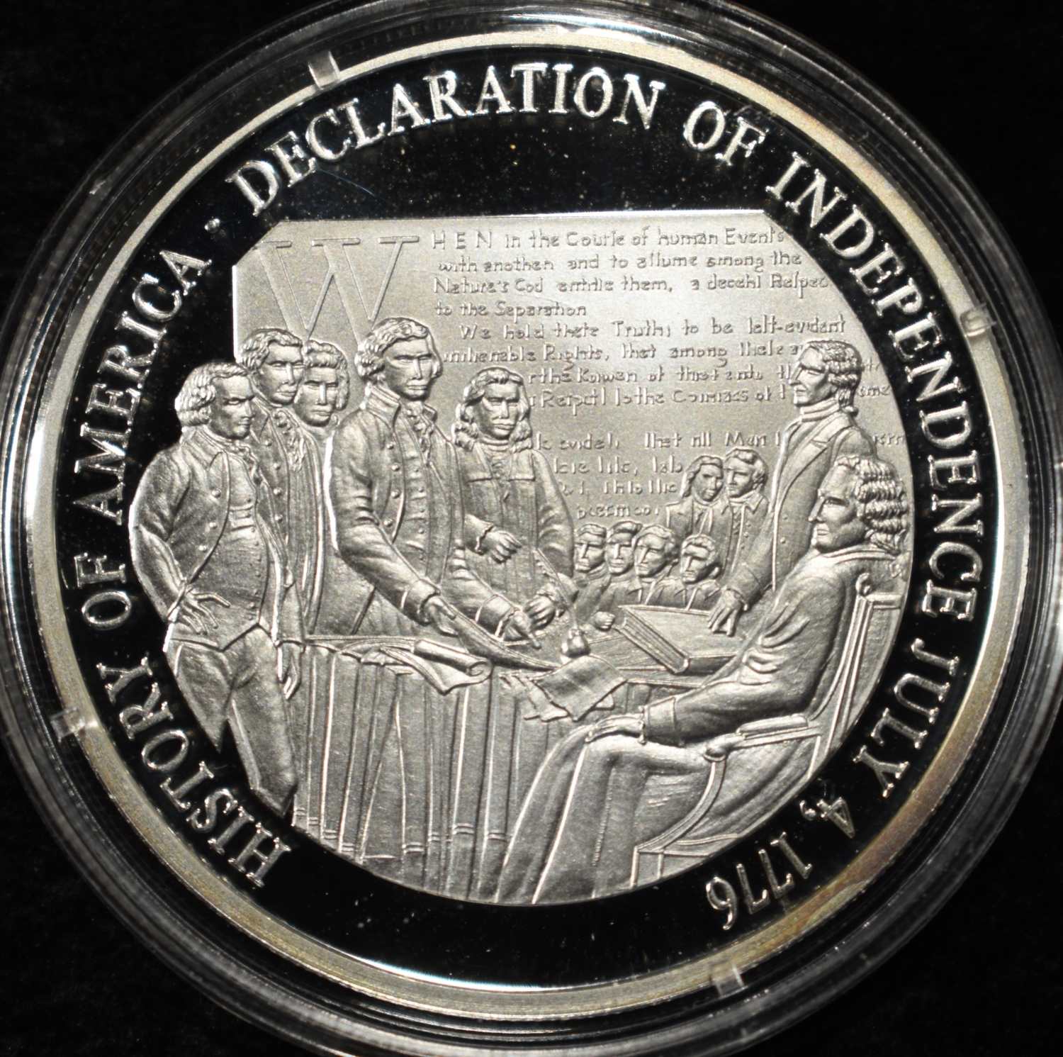 HISTORY OF AMERICA APPROX 0.8 .999 SILVER