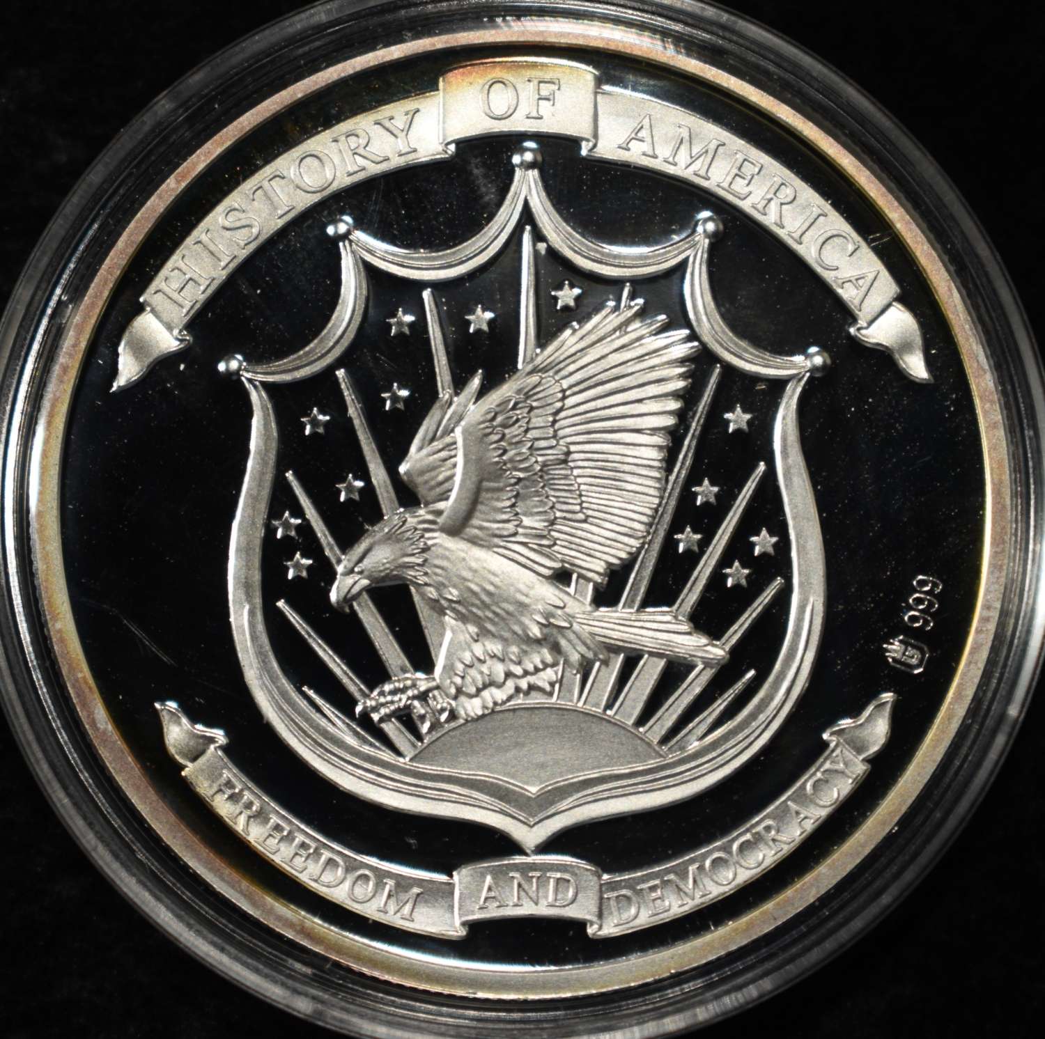 HISTORY OF AMERICA APPROX 0.8 .999 SILVER