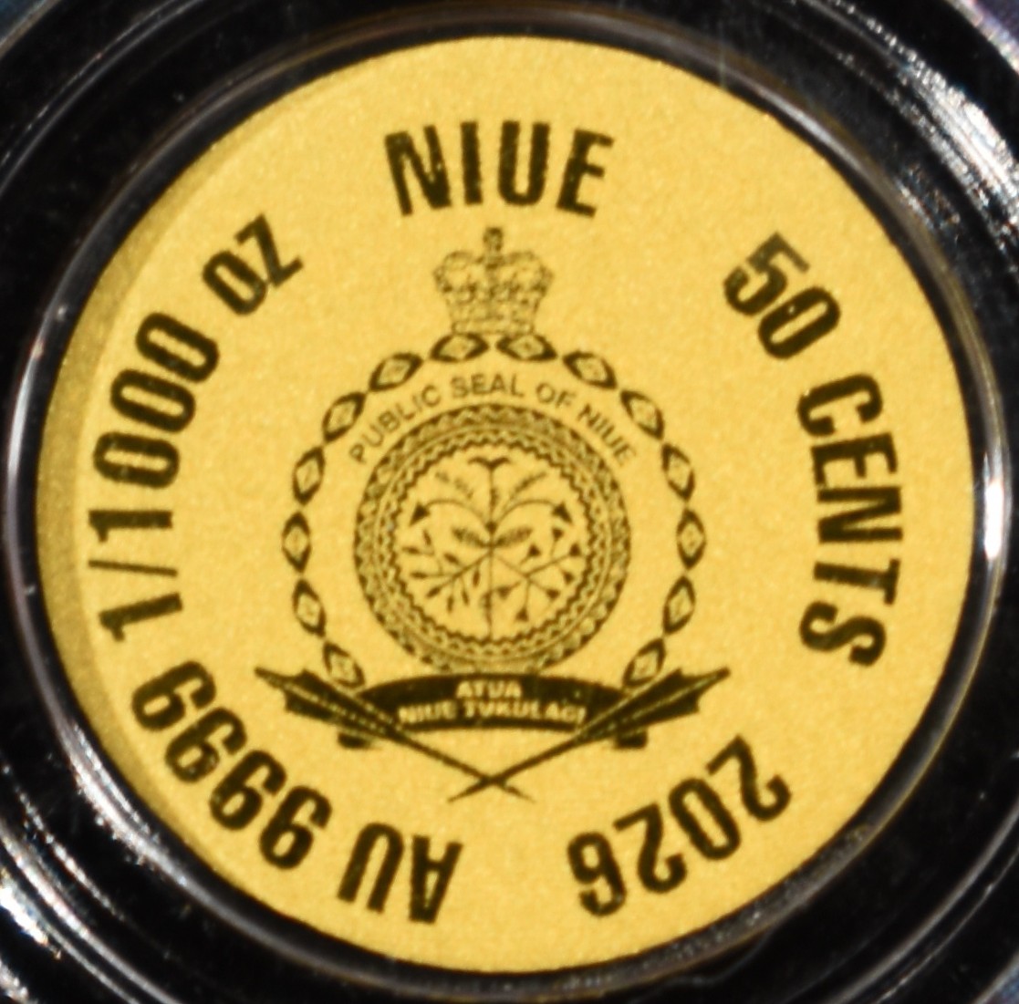 (5) 2026 NIUE 50C 1/1000TH .9999 GOLD
