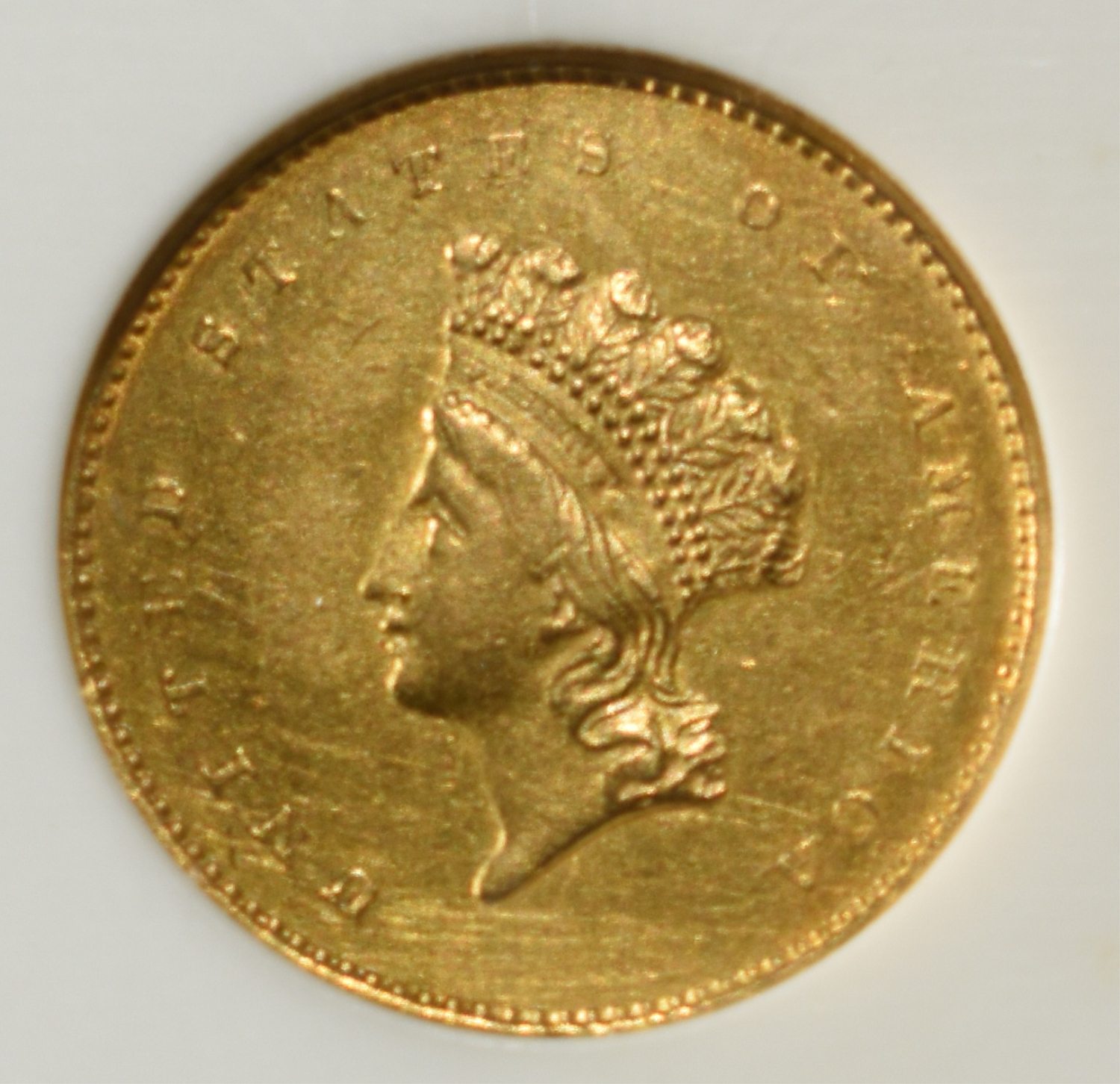 1855 $1 GOLD TYPE-2 PCI BU