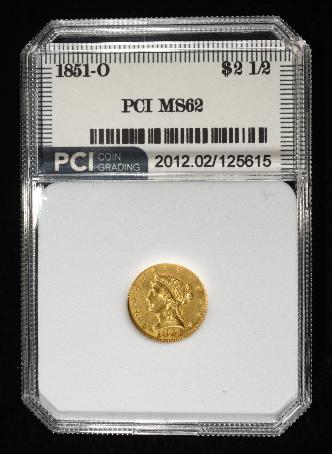 1851-O $2.50 LIBERTY GOLD PCI BU