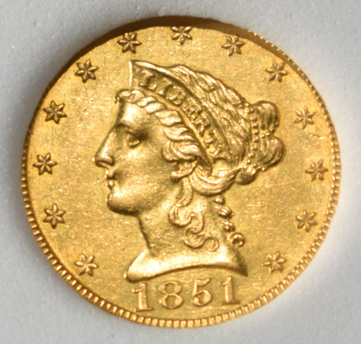 1851-O $2.50 LIBERTY GOLD PCI BU
