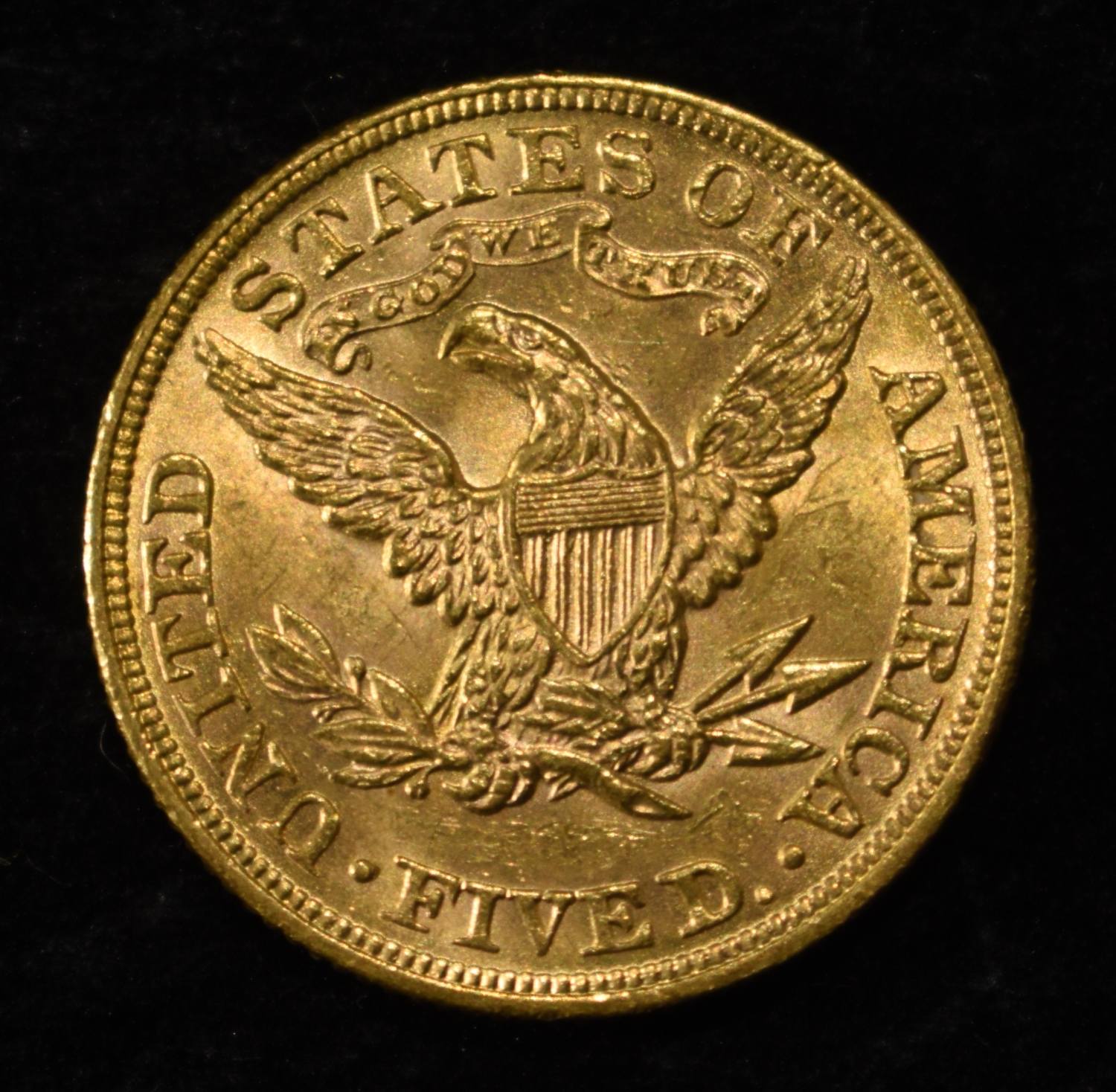 1899 $5 GOLD LIBERTY BU