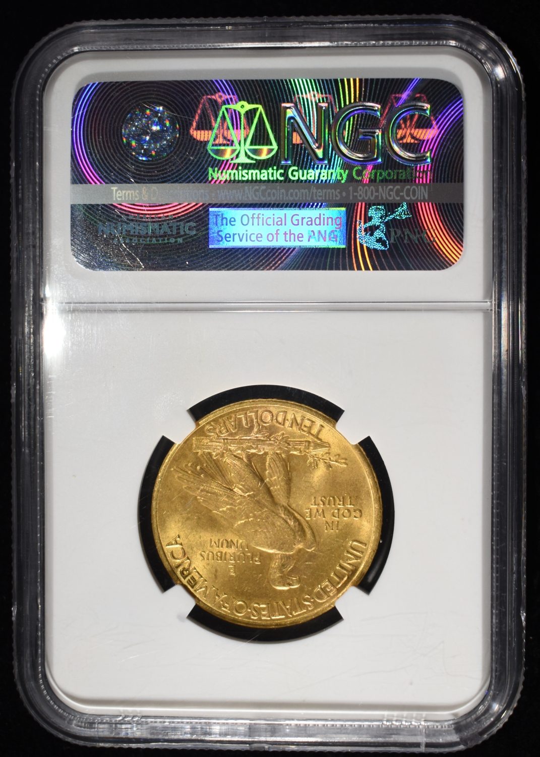 1932 $10 GOLD INDIAN NGC MS-61