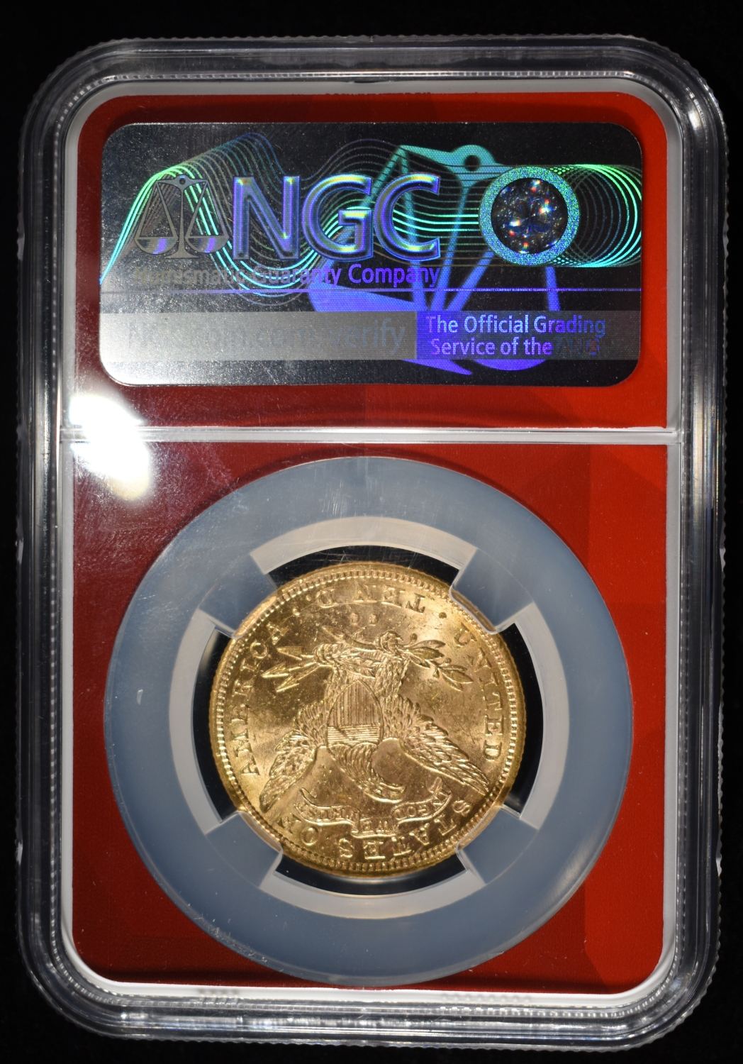 1891-CC $10 GOLD LIBERTY NGC MS-62