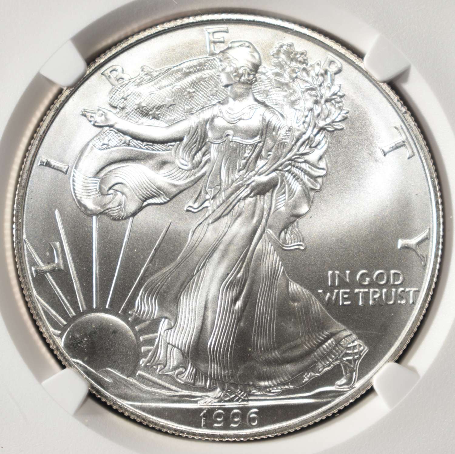 1996 AMERICAN SILVER EAGLE NGC MS69
