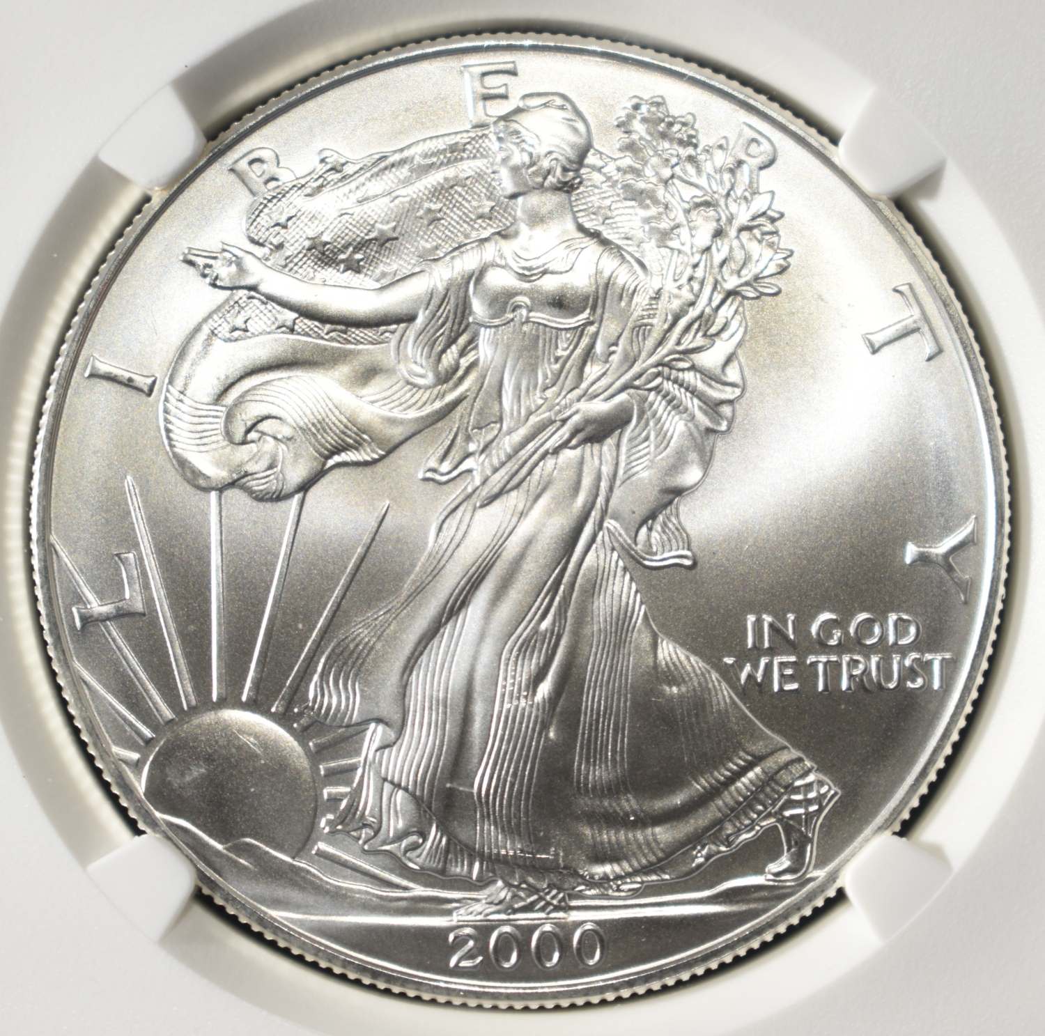 2000 AMERICAN SILVER EAGLE NGC MS69