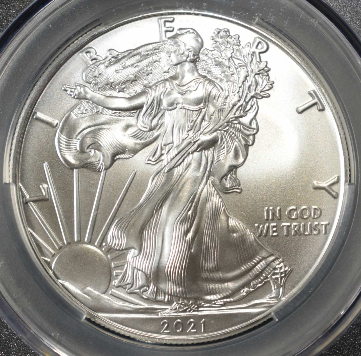 2021 AMERICAN SILVER EAGLE CAC MS69 TYPE1