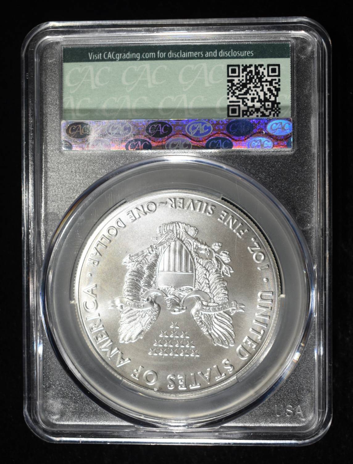 2021 AMERICAN SILVER EAGLE CAC MS69 TYPE1