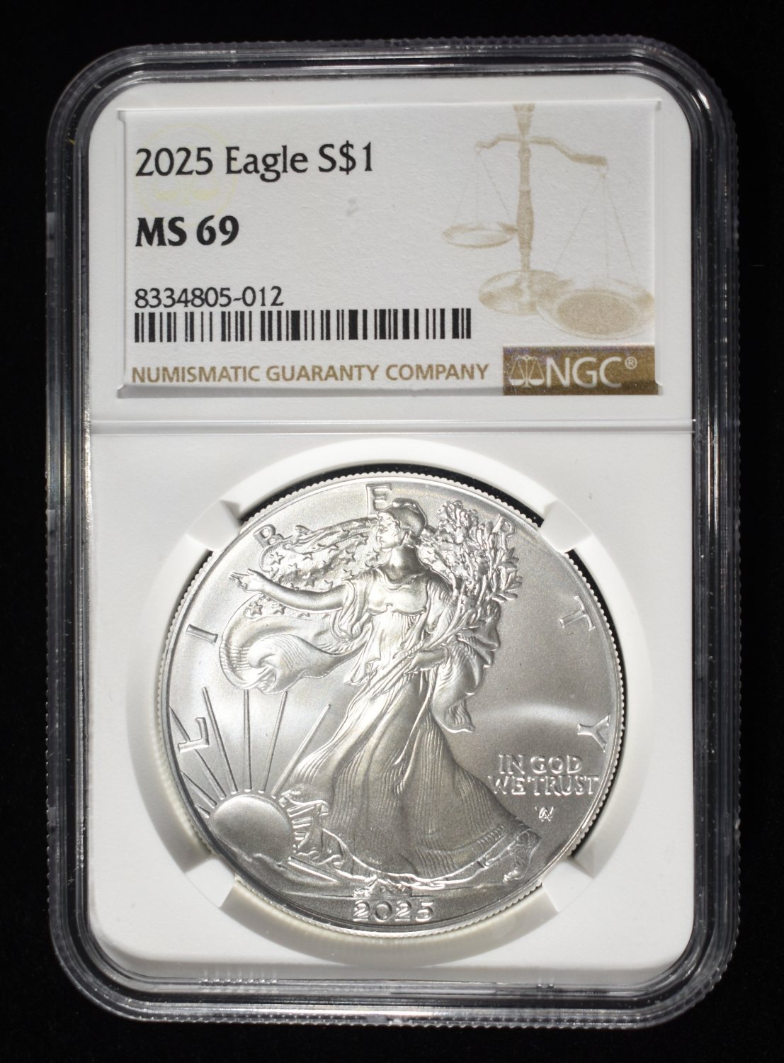 2025 AMERICAN SILVER EAGLE NGC MS69