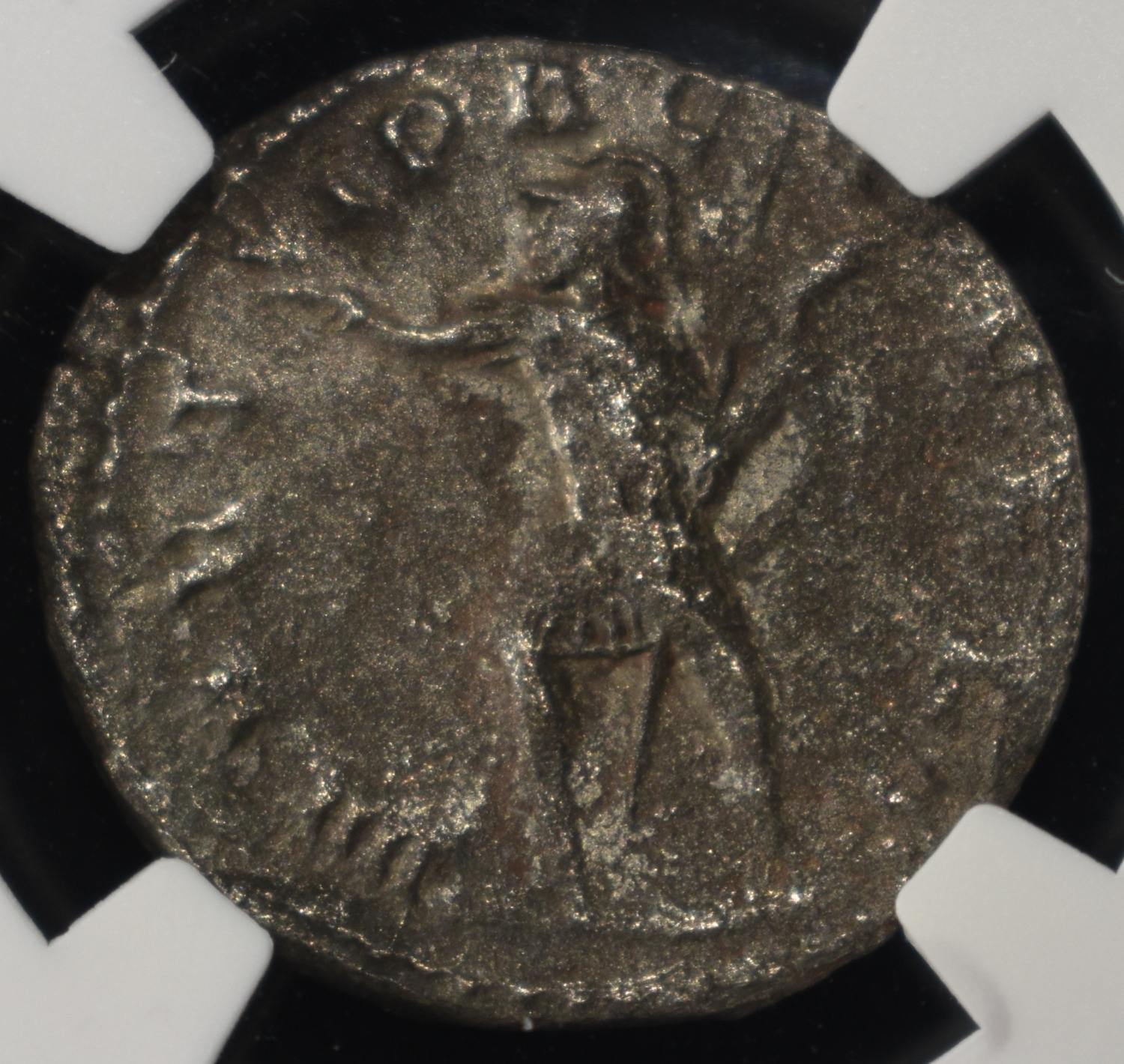 AD 253-268 GALLIENUS BI DOUBLE-DENARIUS NGC VF