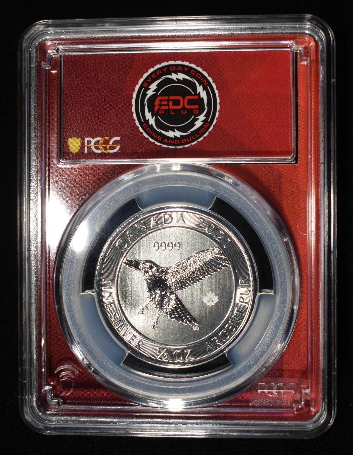 2021 CANADA RED TAILED HAWK 1/2 OZ SLVER PCGS MS69