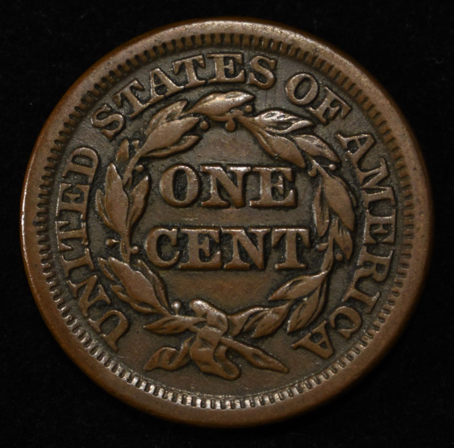 1846 LARGE CENT XF