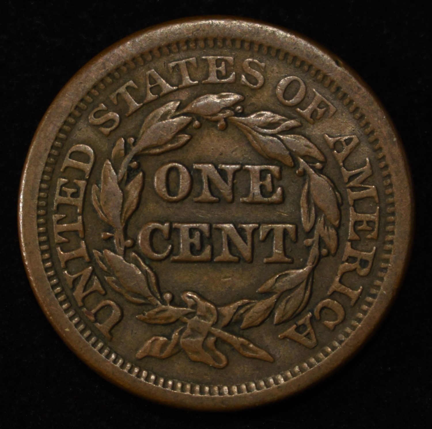 1851 LARGE CENT XF