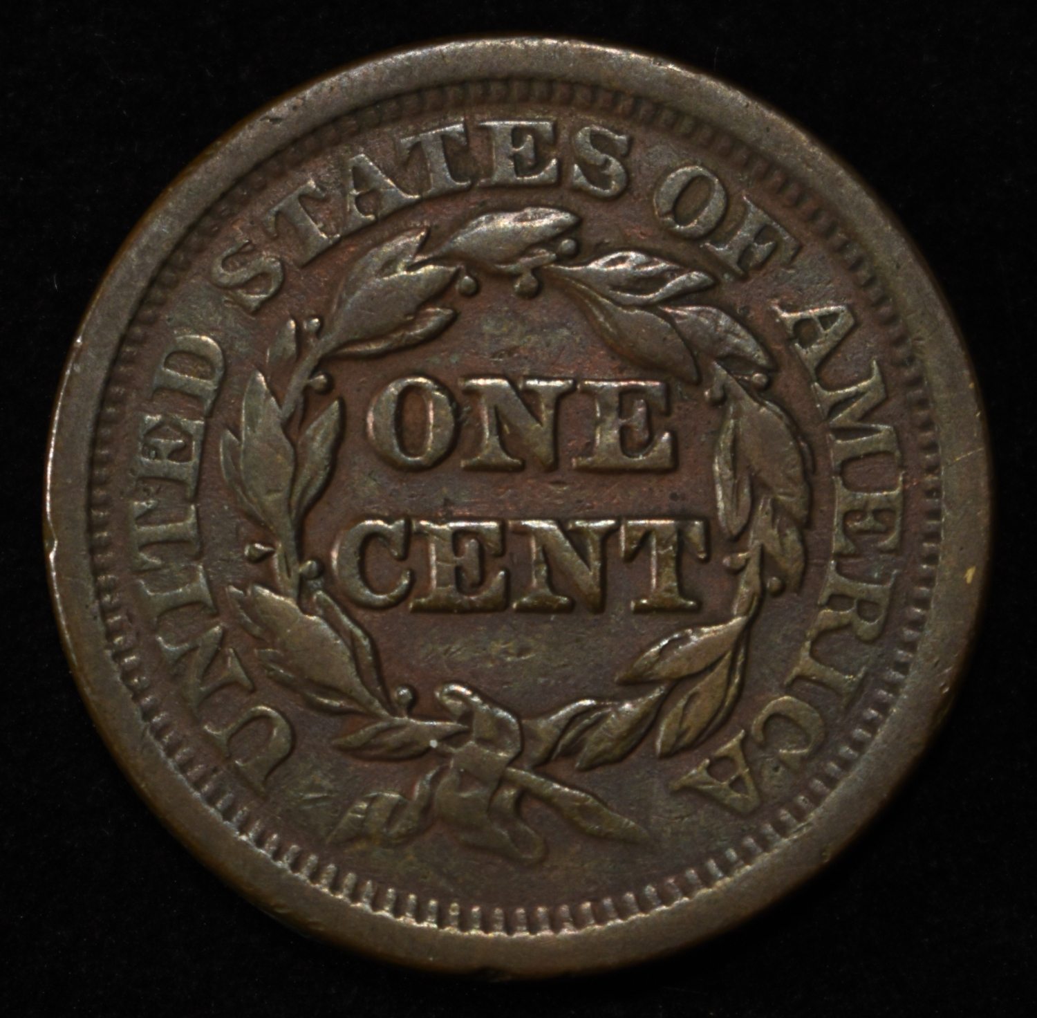 1852 LARGE CENT XF