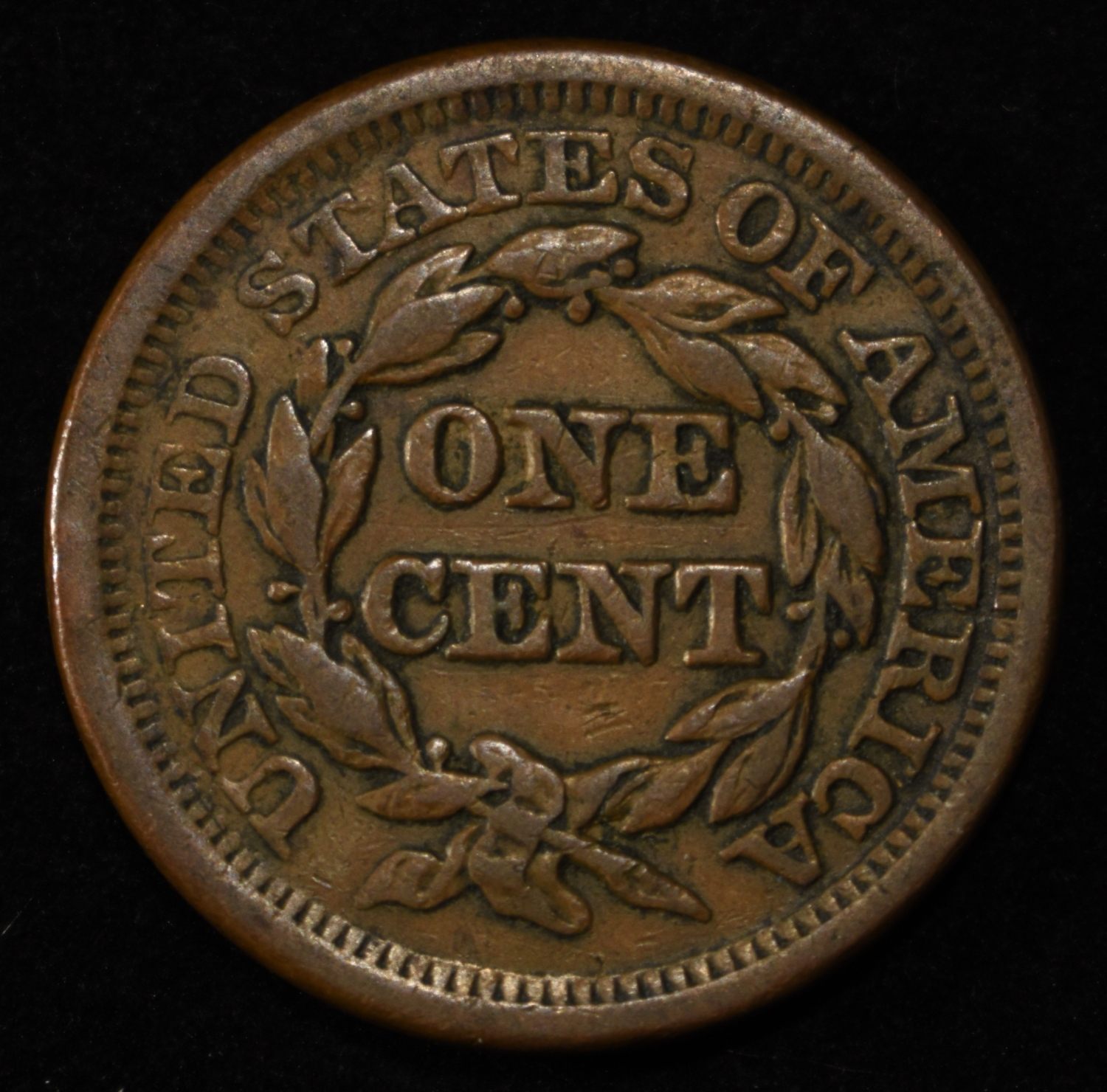 1855 LARGE CENT XF
