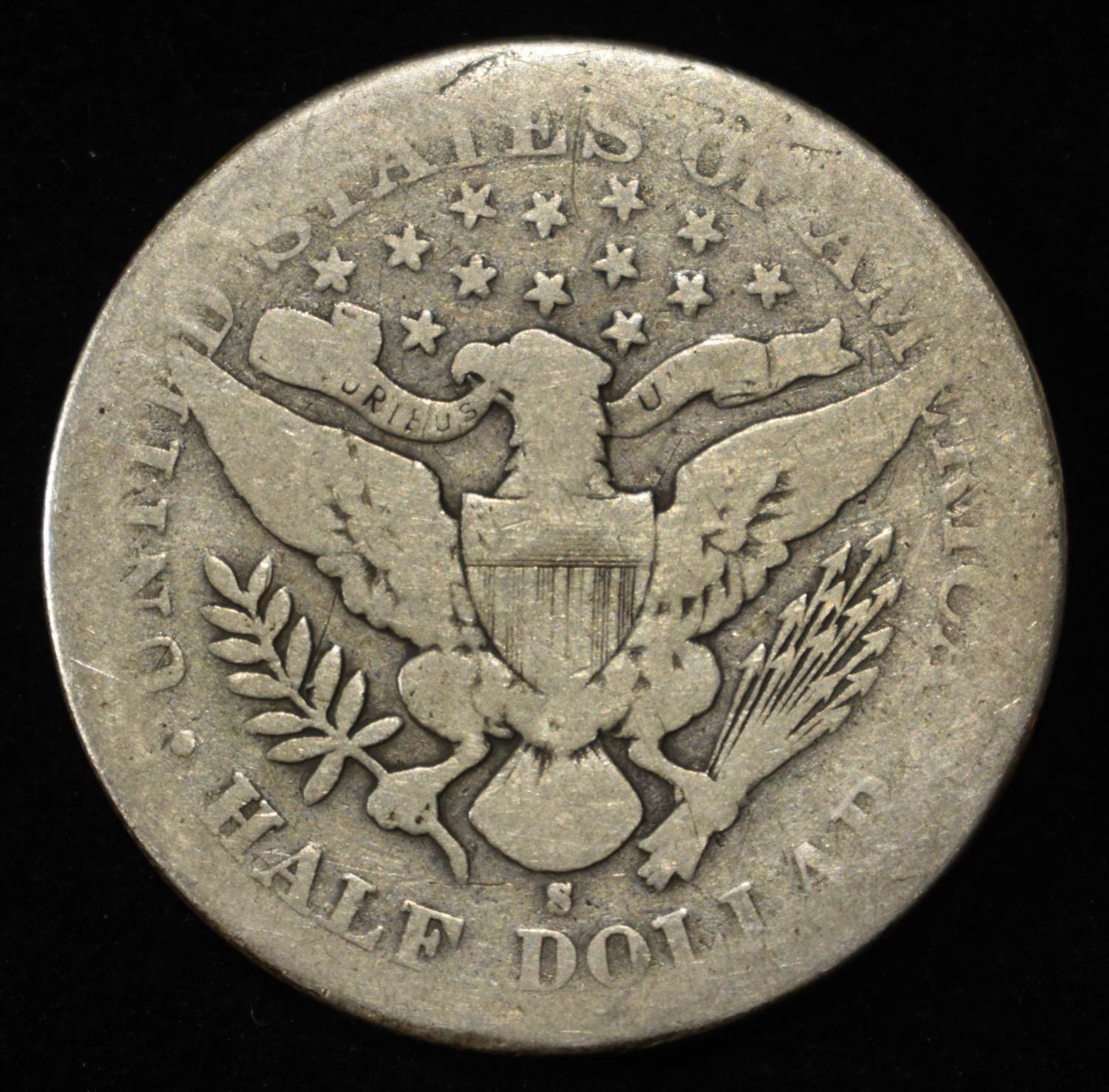 1897-S BARBER HALF DOLLAR AG/G