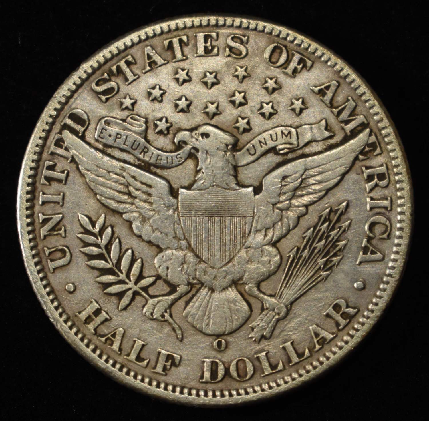 1902-O BARBER HALF DOLLAR XF CLEANED