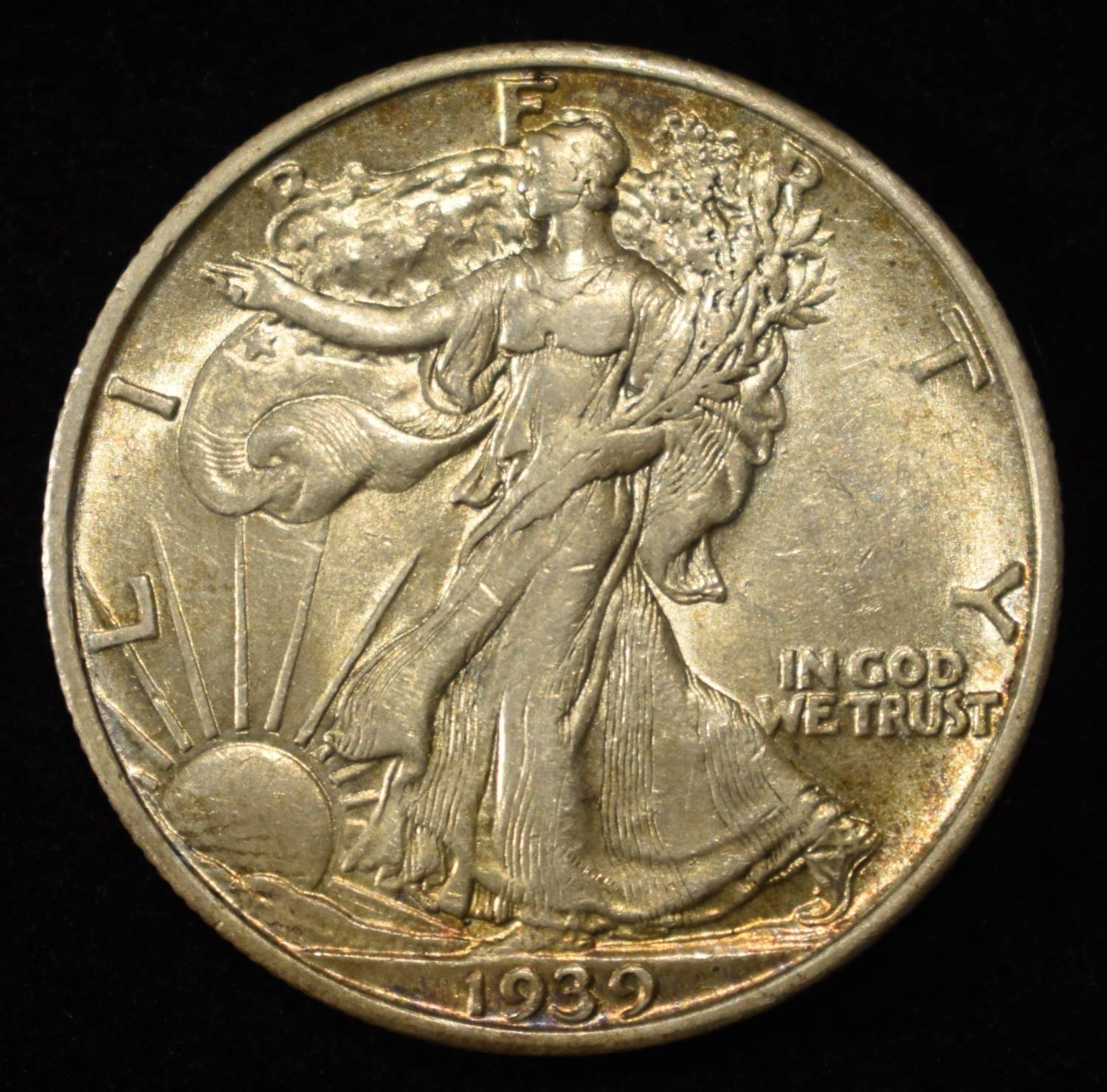 1939-S WALKING LIBERTY HALF DOLLAR AU/BU