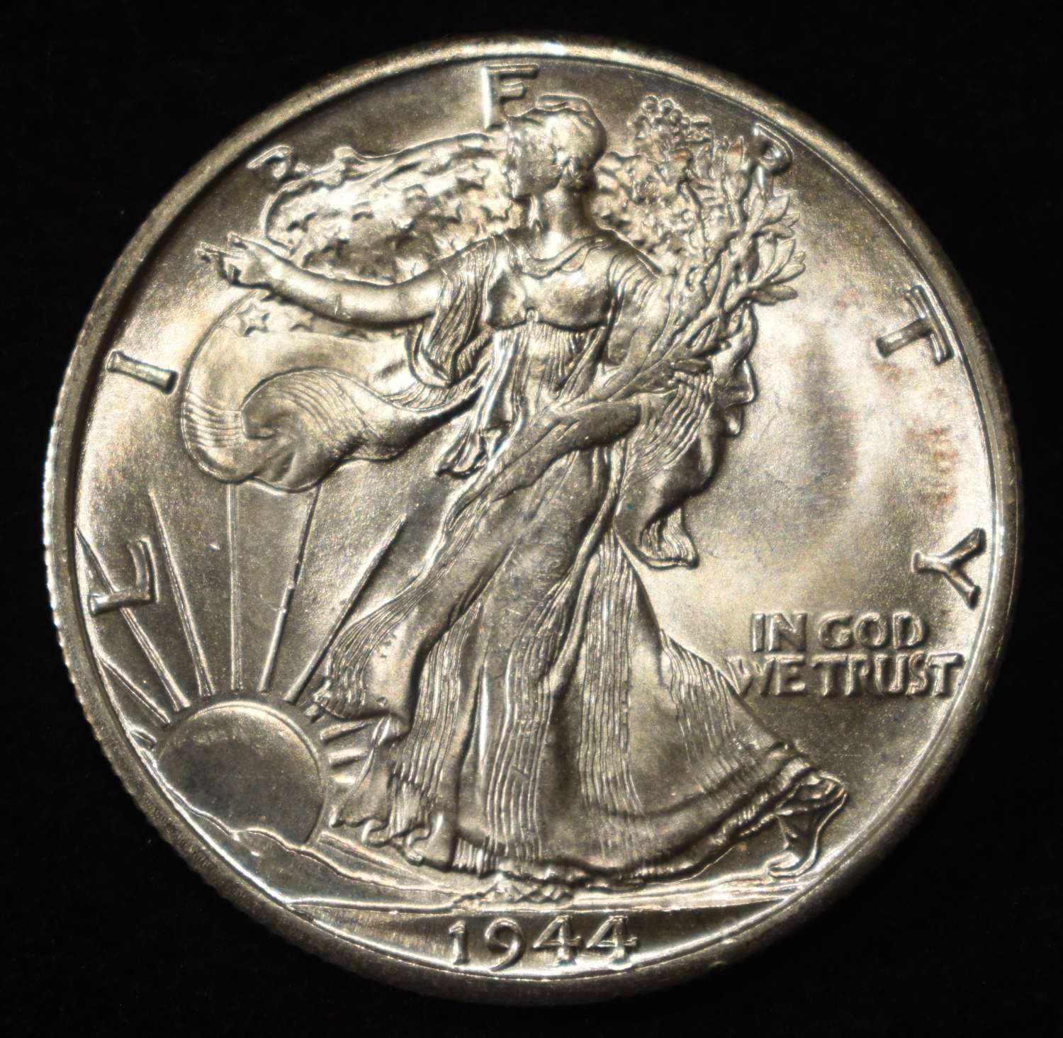 1944-D WALKING LIBERTY HALF DOLLAR CH BU