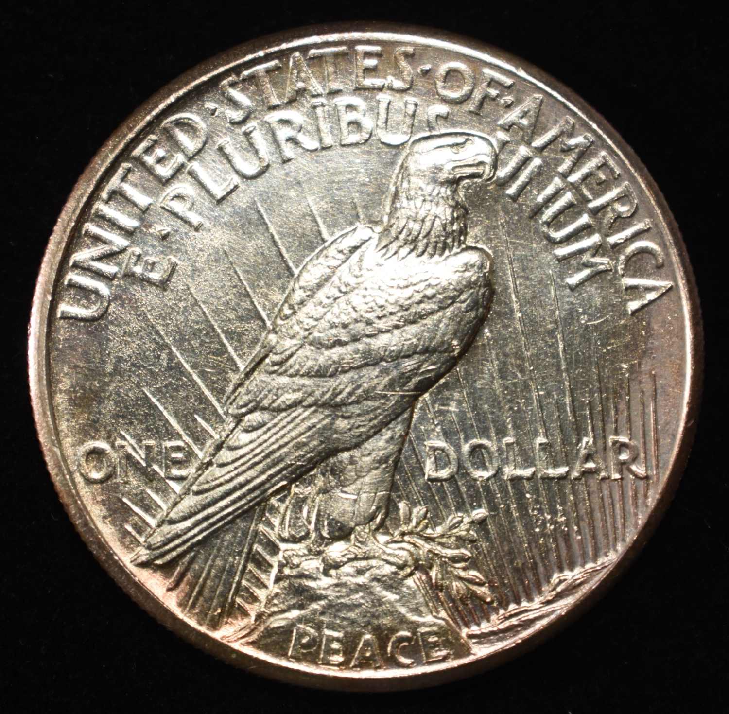 1921 PEACE DOLLAR CH BU GREAT STRIKE