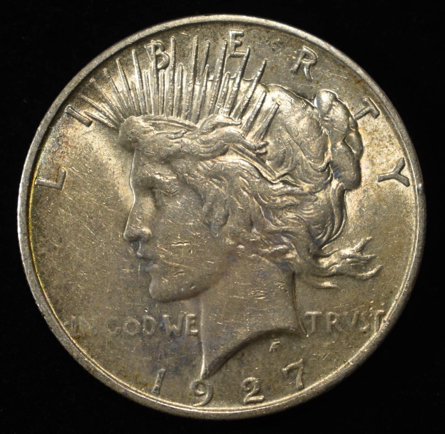 1927-D PEACE DOLLAR AU
