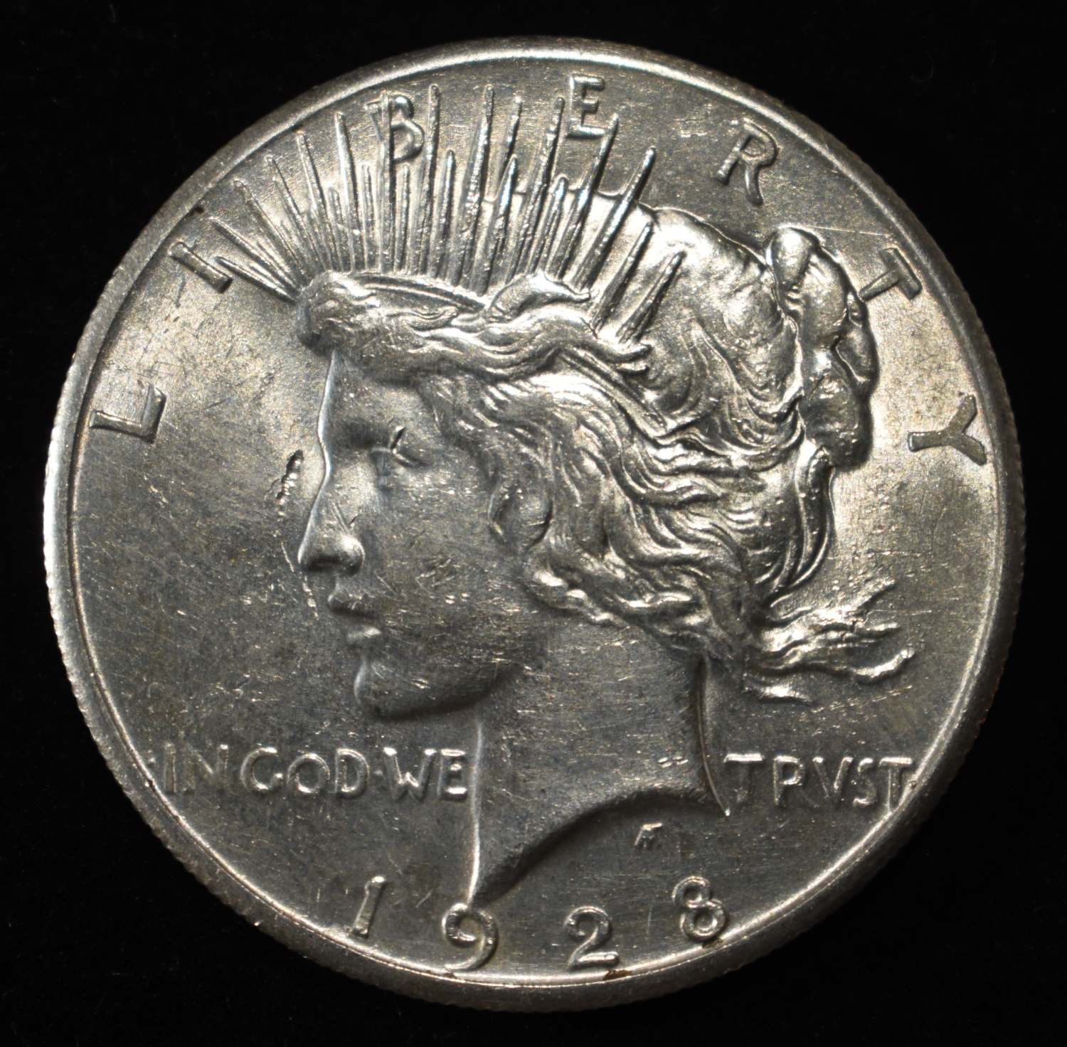 1928 PEACE DOLLAR AU/BU