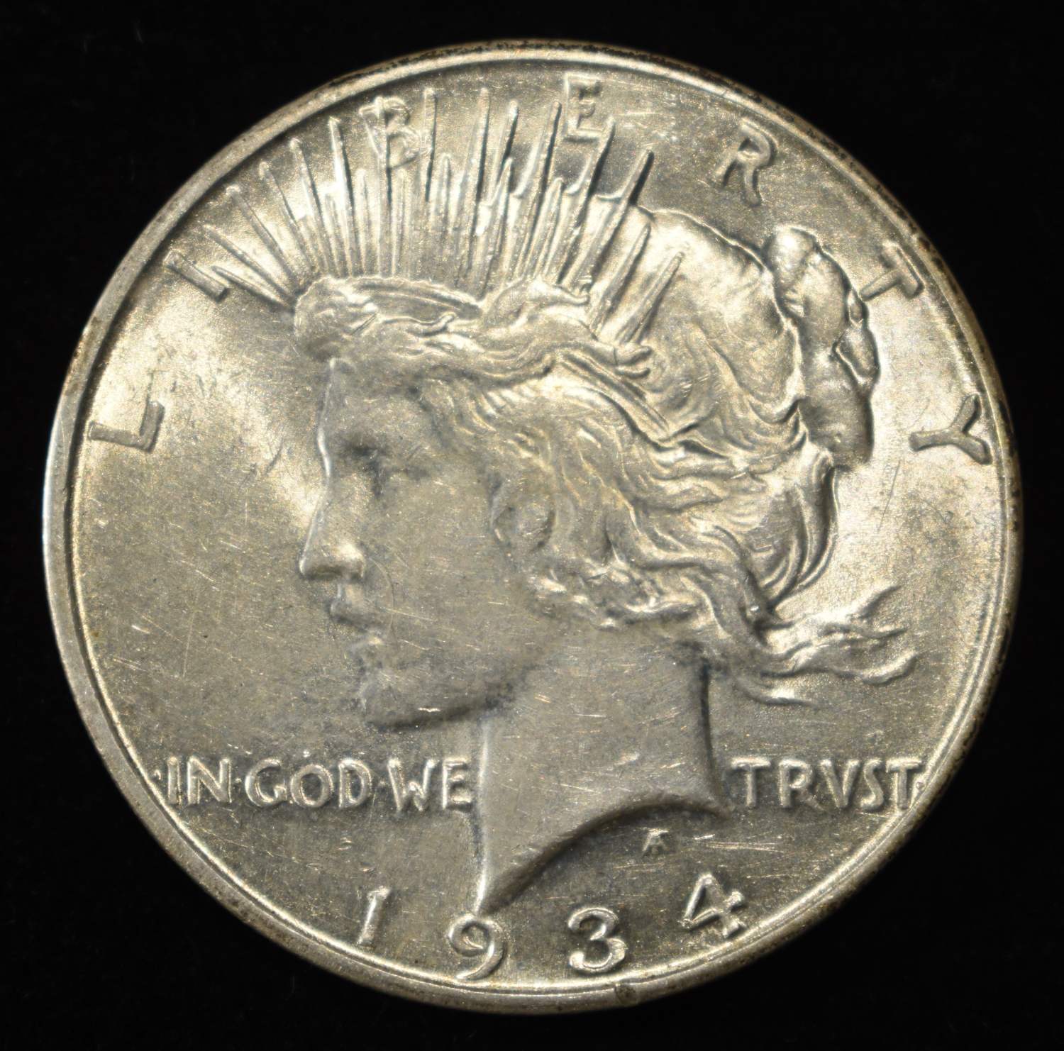 1934-D PEACE DOLLAR AU/BU