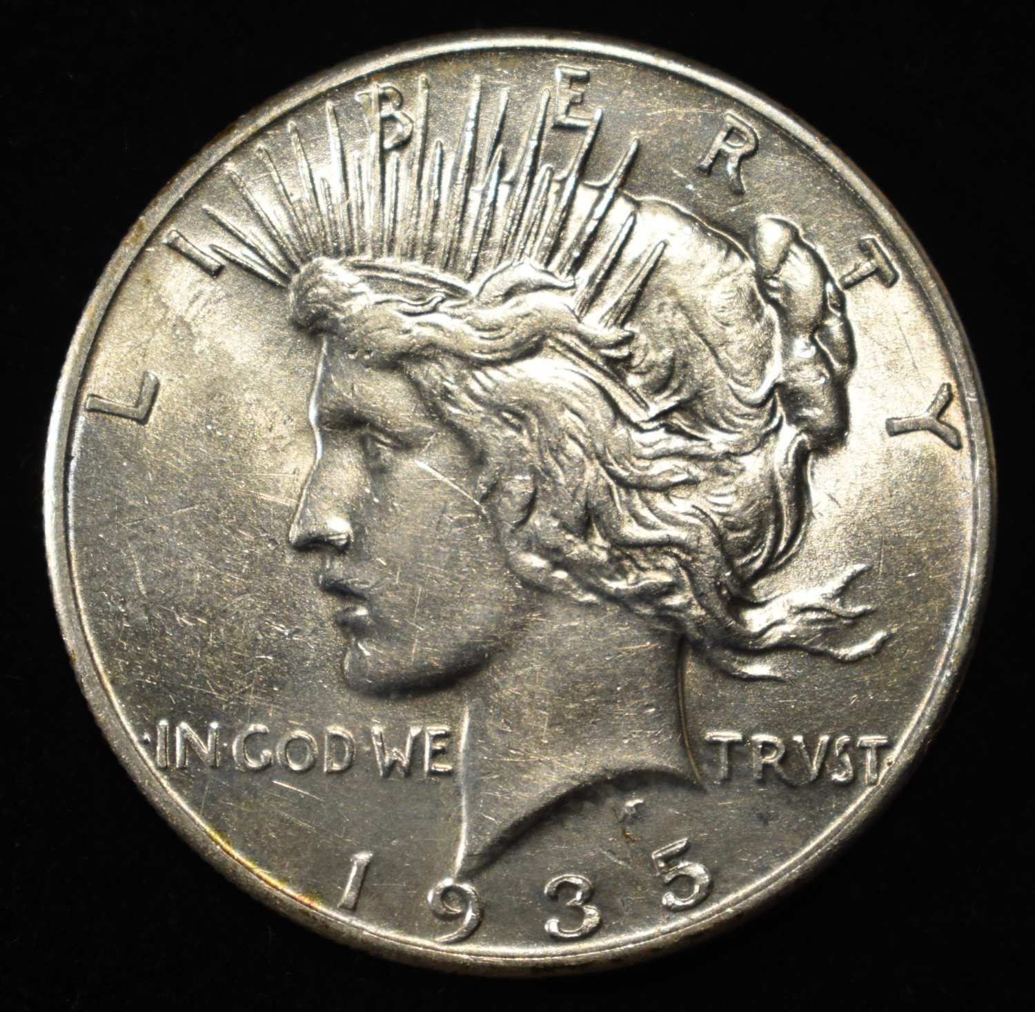 1935 PEACE DOLLAR AU/BU