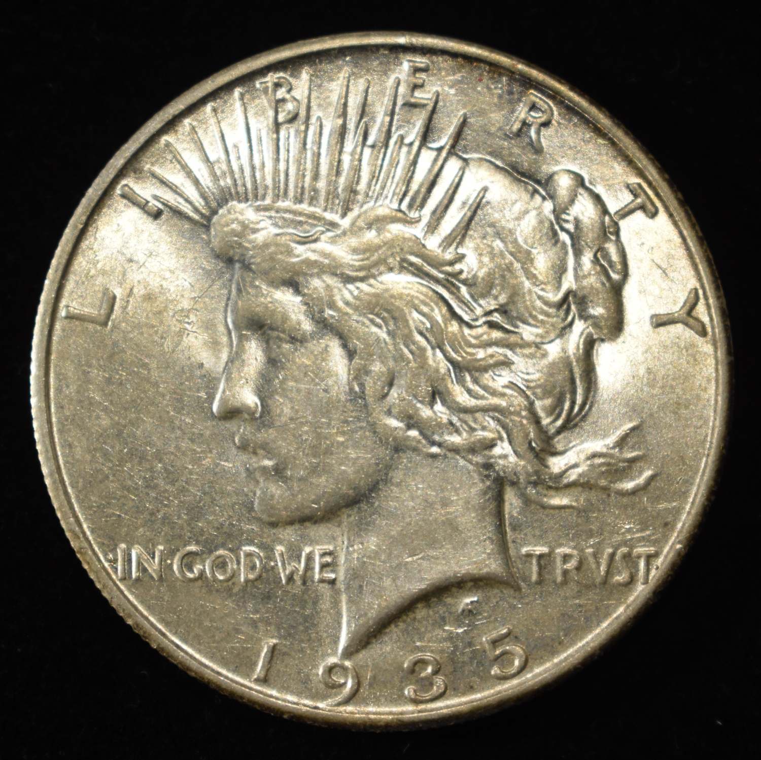 1935-S PEACE DOLLAR CH AU