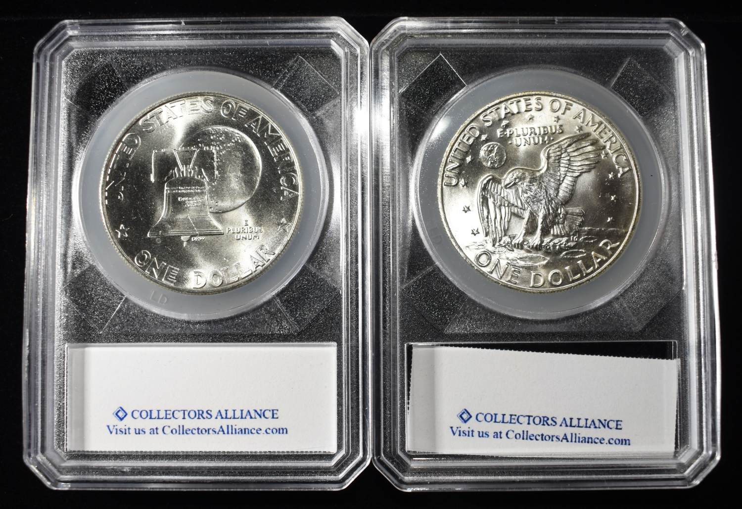 1974-S & 1976-S EISENHOWER DOLLARS 40% SILVER