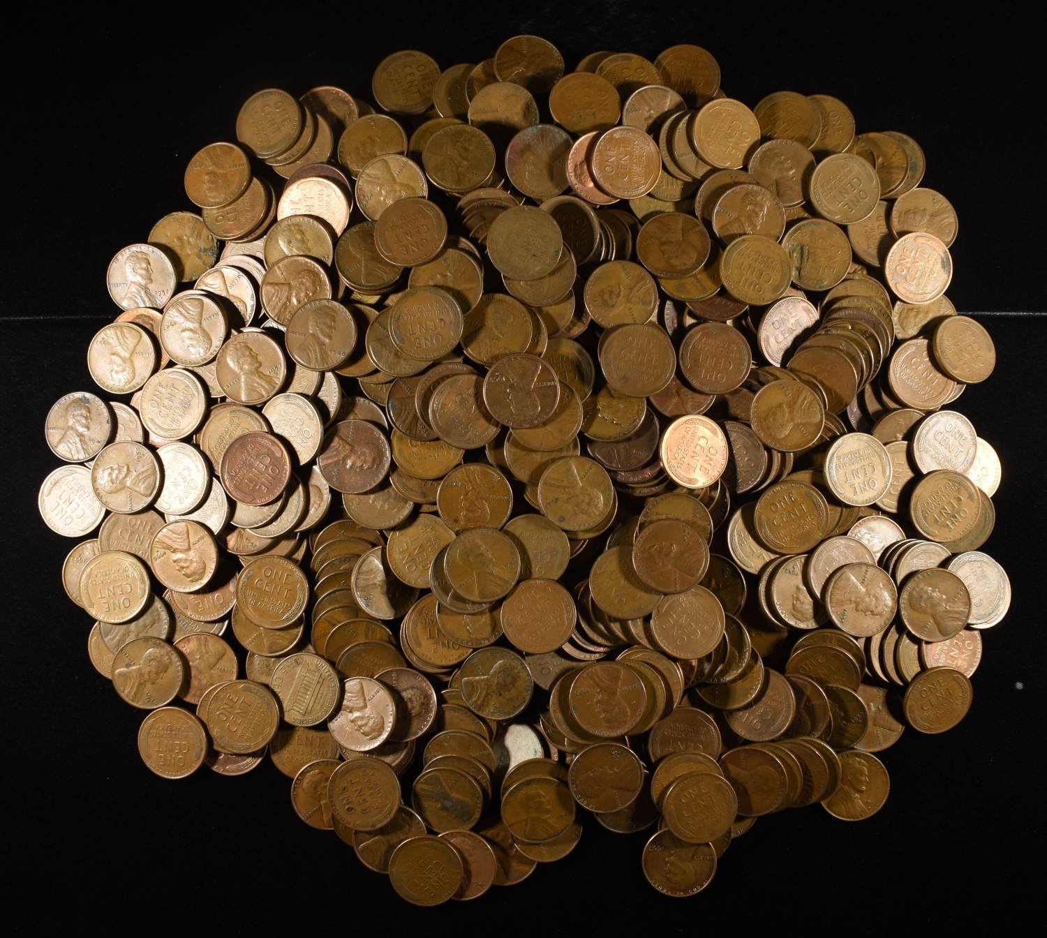 (500) WHEAT CENTS: MIXED DATES